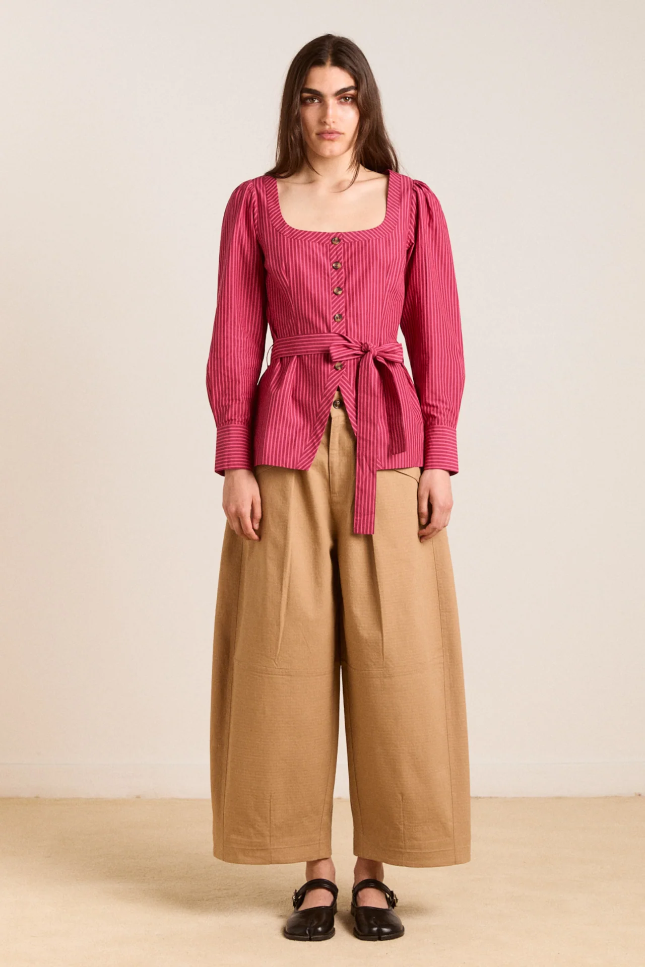 clare blouse - berry business