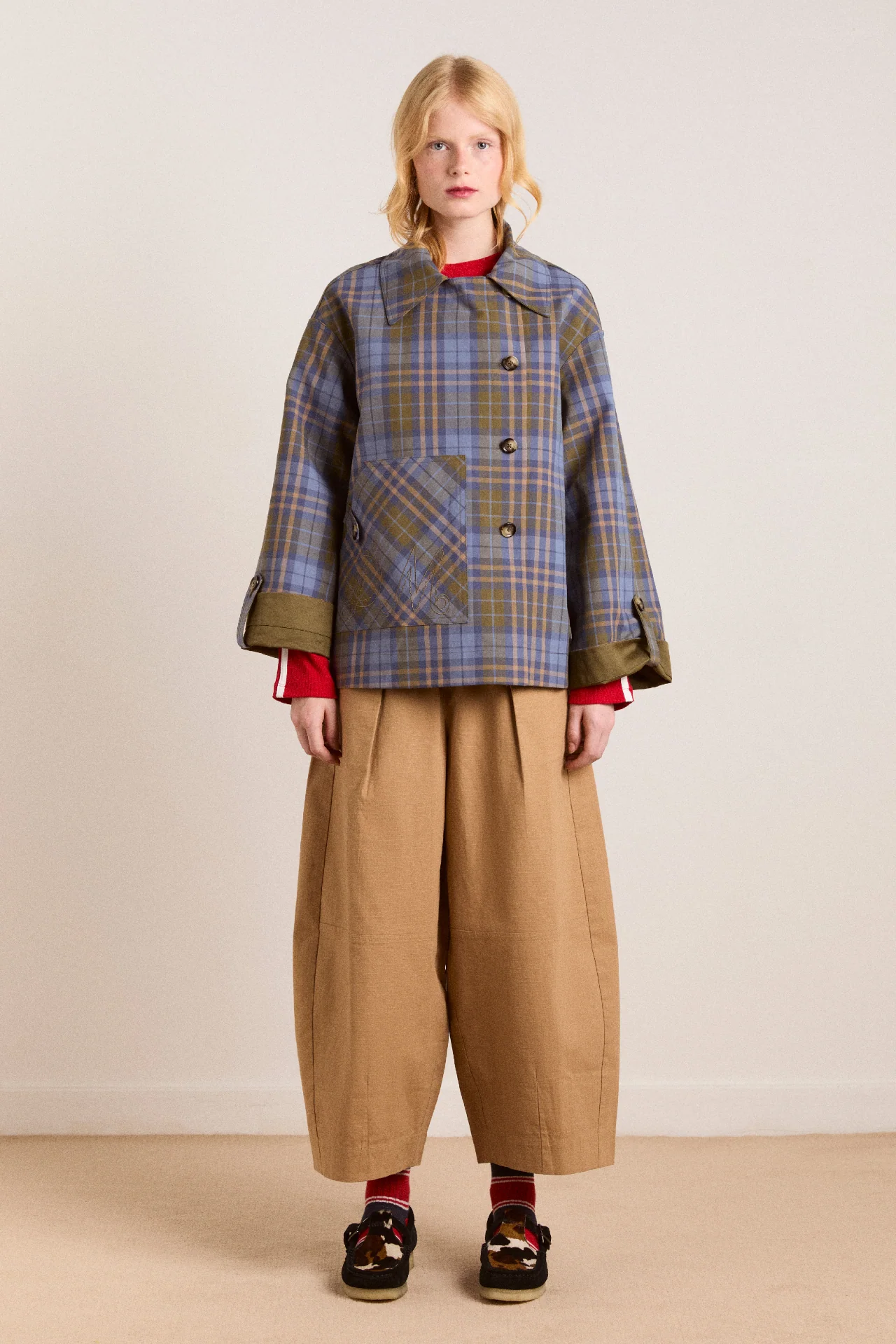 pre-order reversible jerry crop trench coat - olive