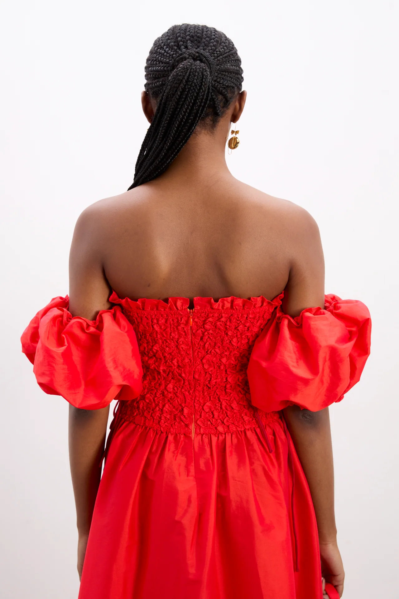 sita multiway midi dress - red