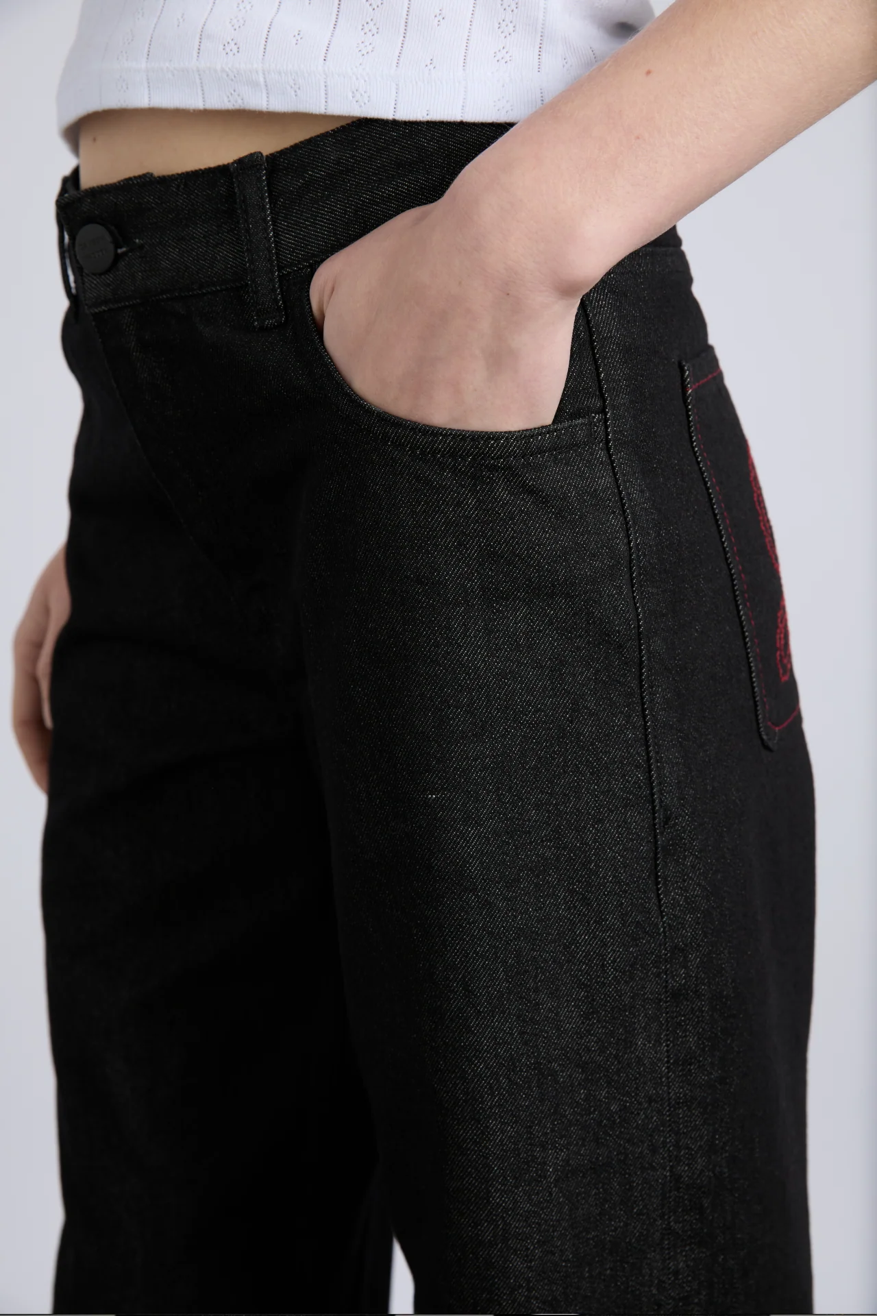 selvedge sylvie jeans - washed black (online exclusive)