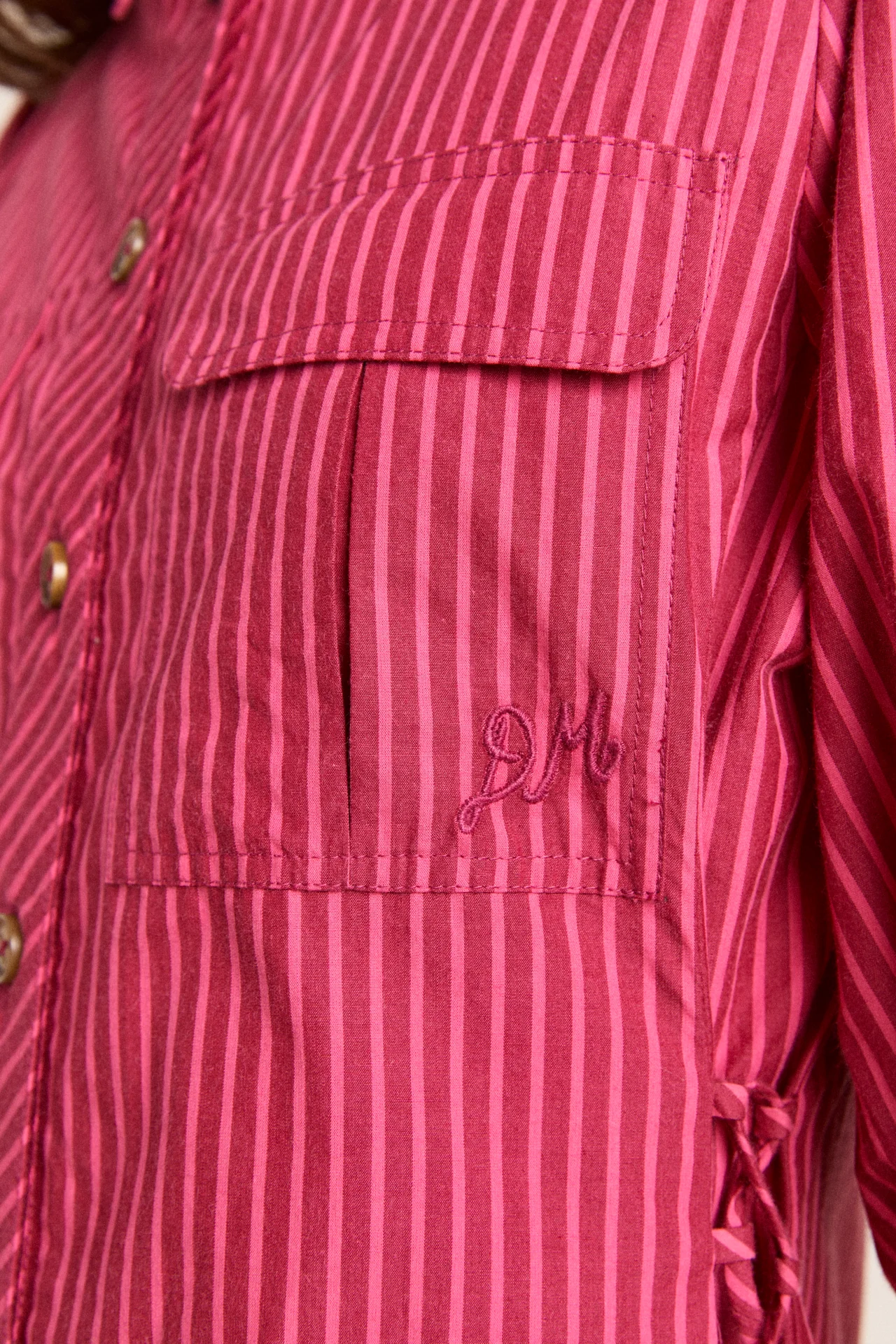 maisie mini shirt dress - berry business