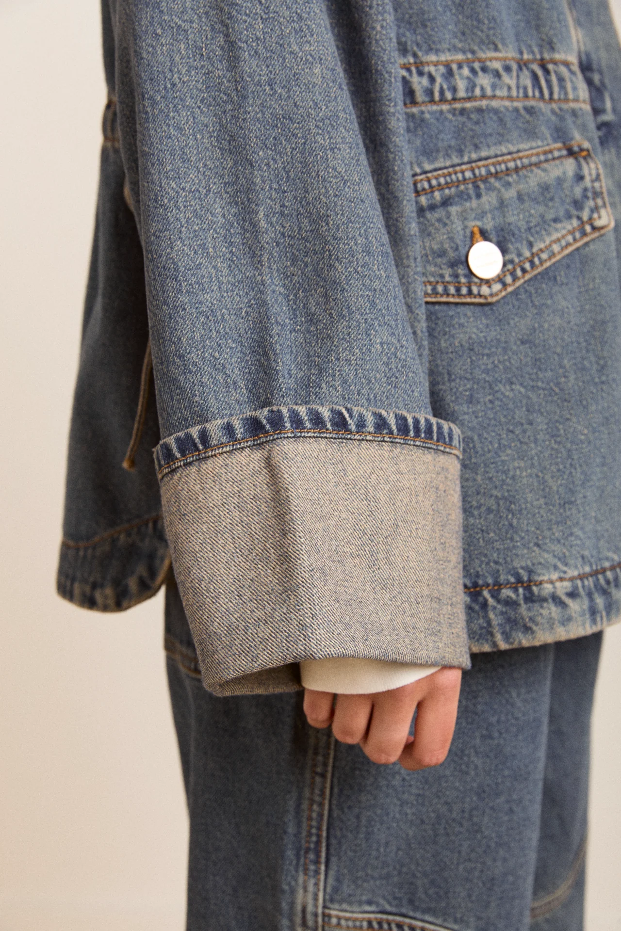 emilie workwear jacket - vintage wash