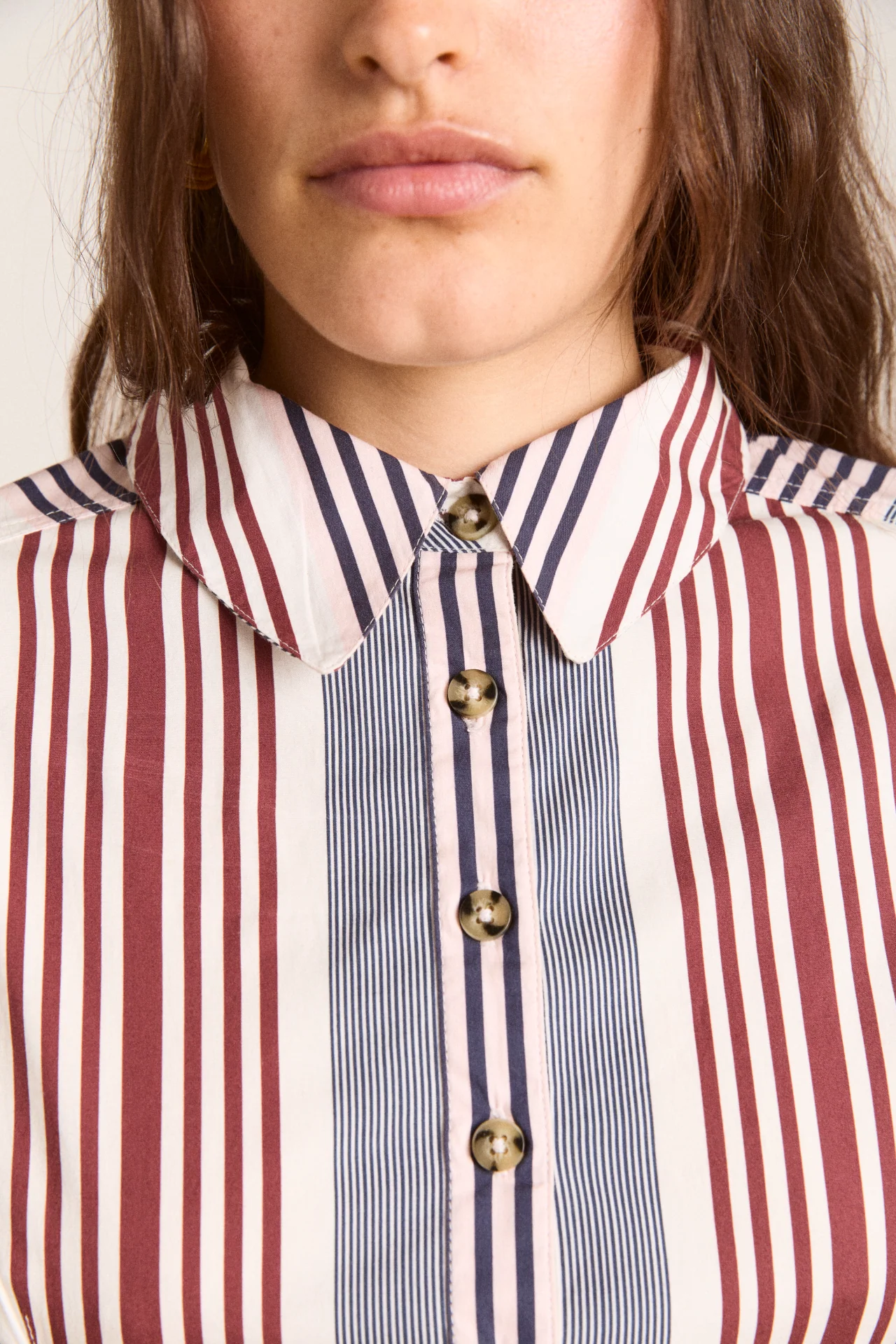 jilla shirt - multi business stripe