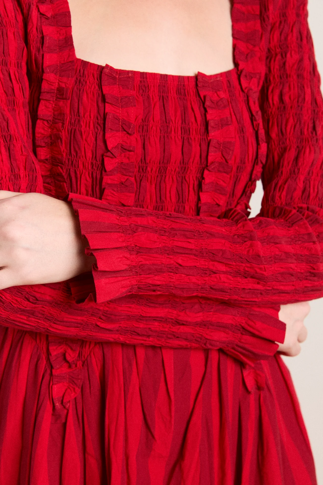 raphaela mini dress - red stripe