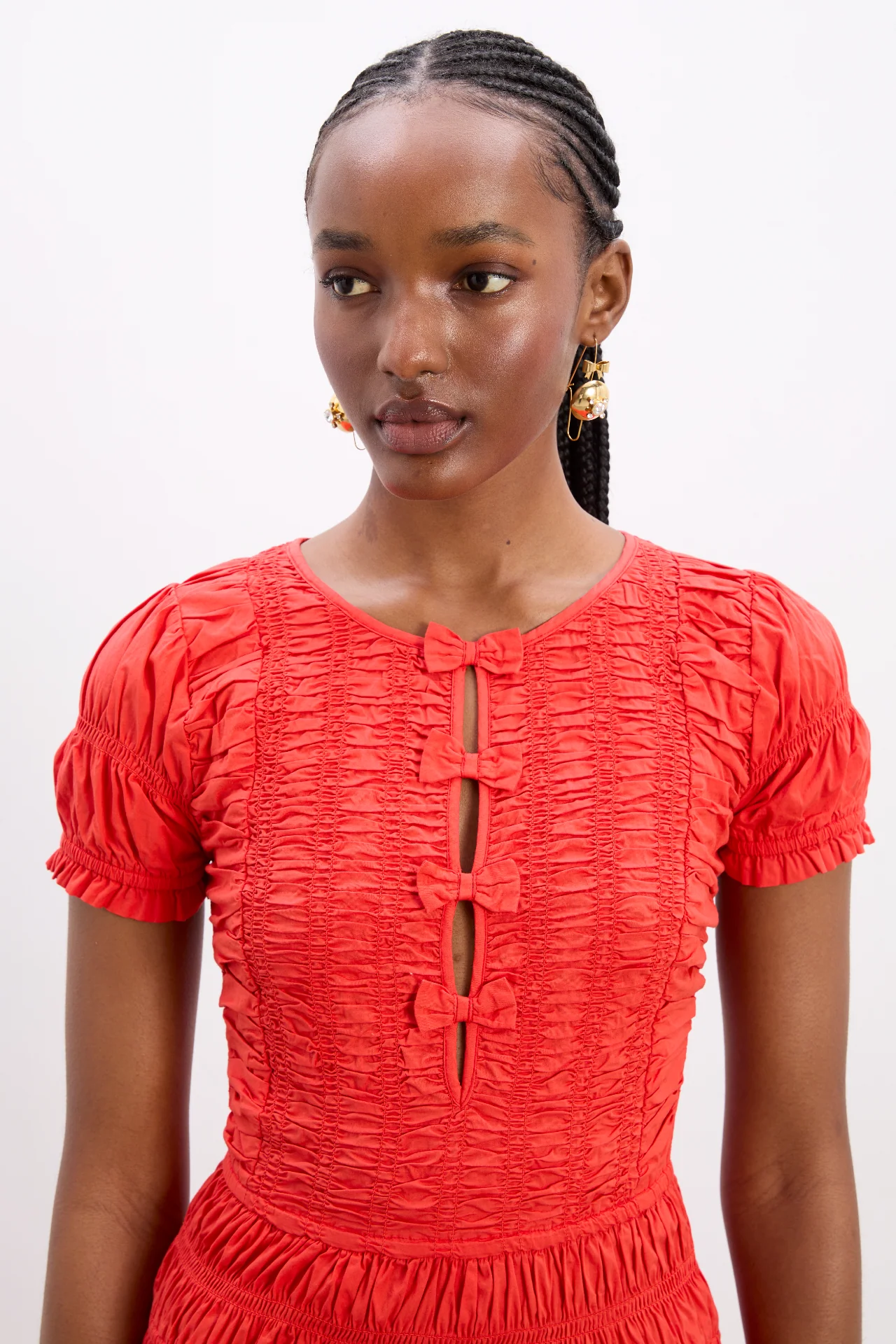 saffy midi dress - red alert