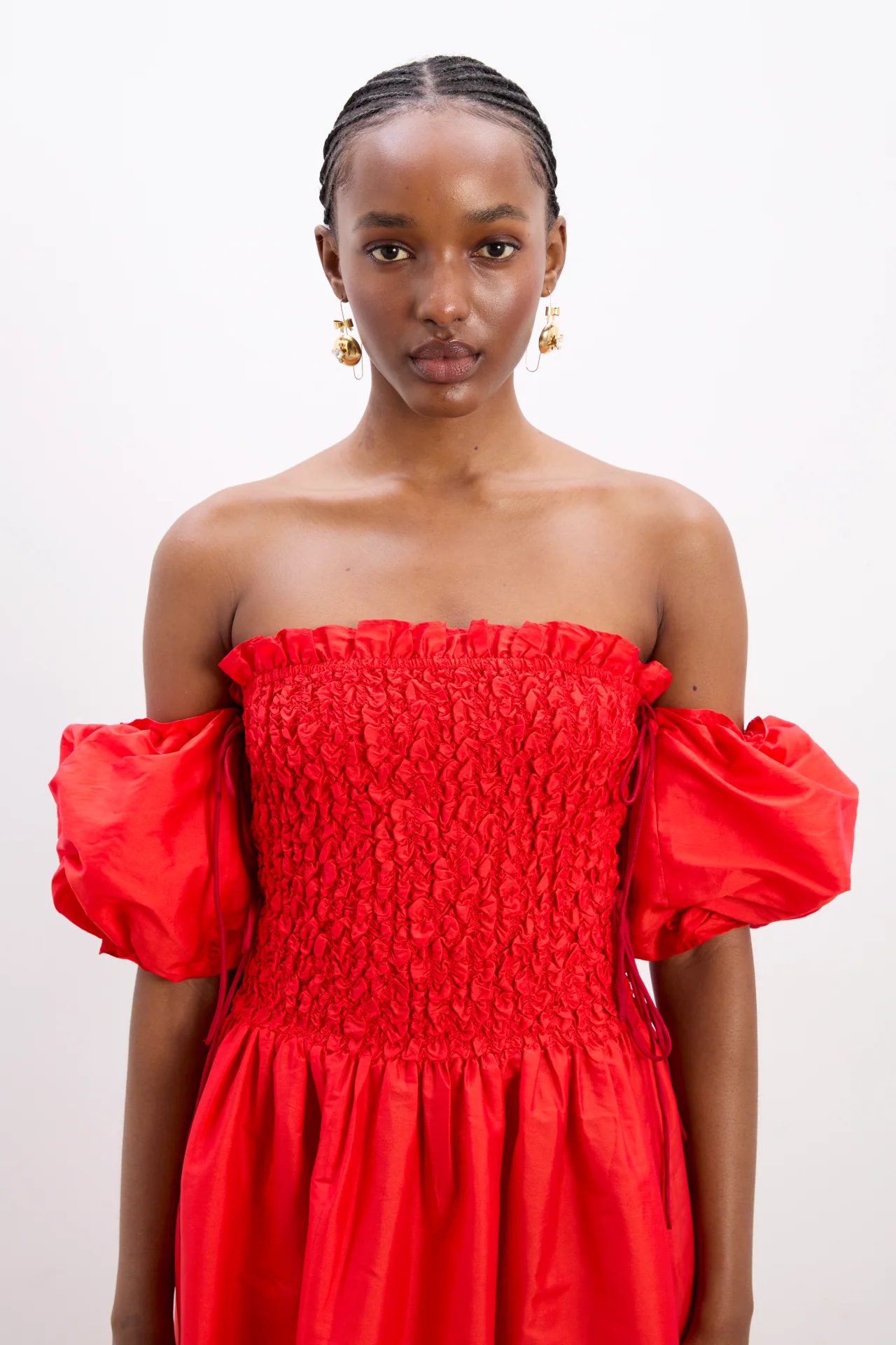 sita multiway midi dress - red