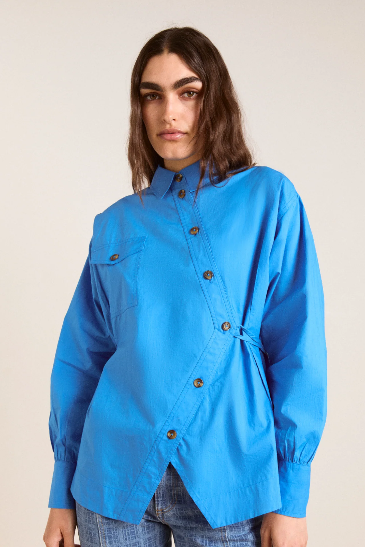 lux shirt - blue