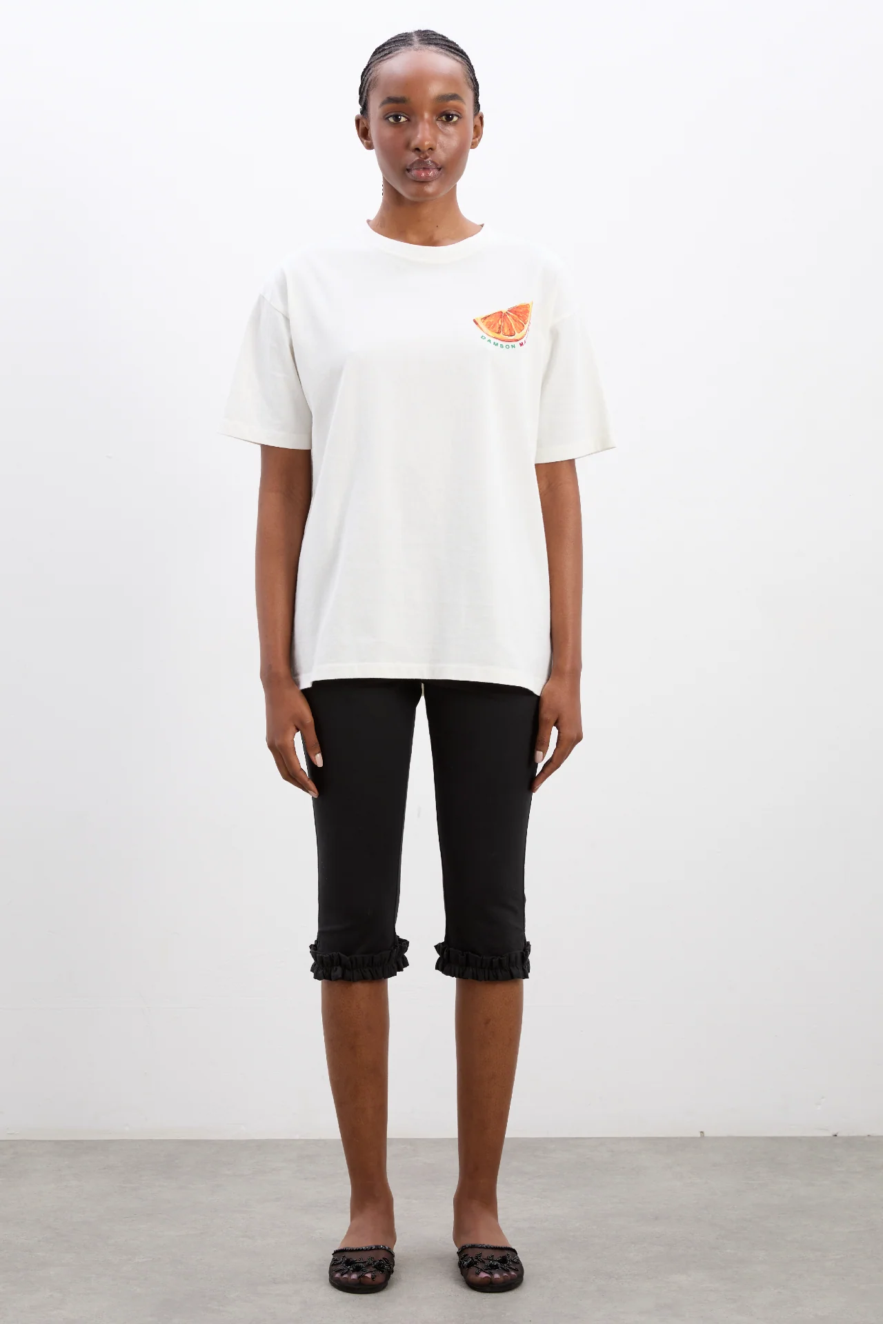 anisa capri pants - black