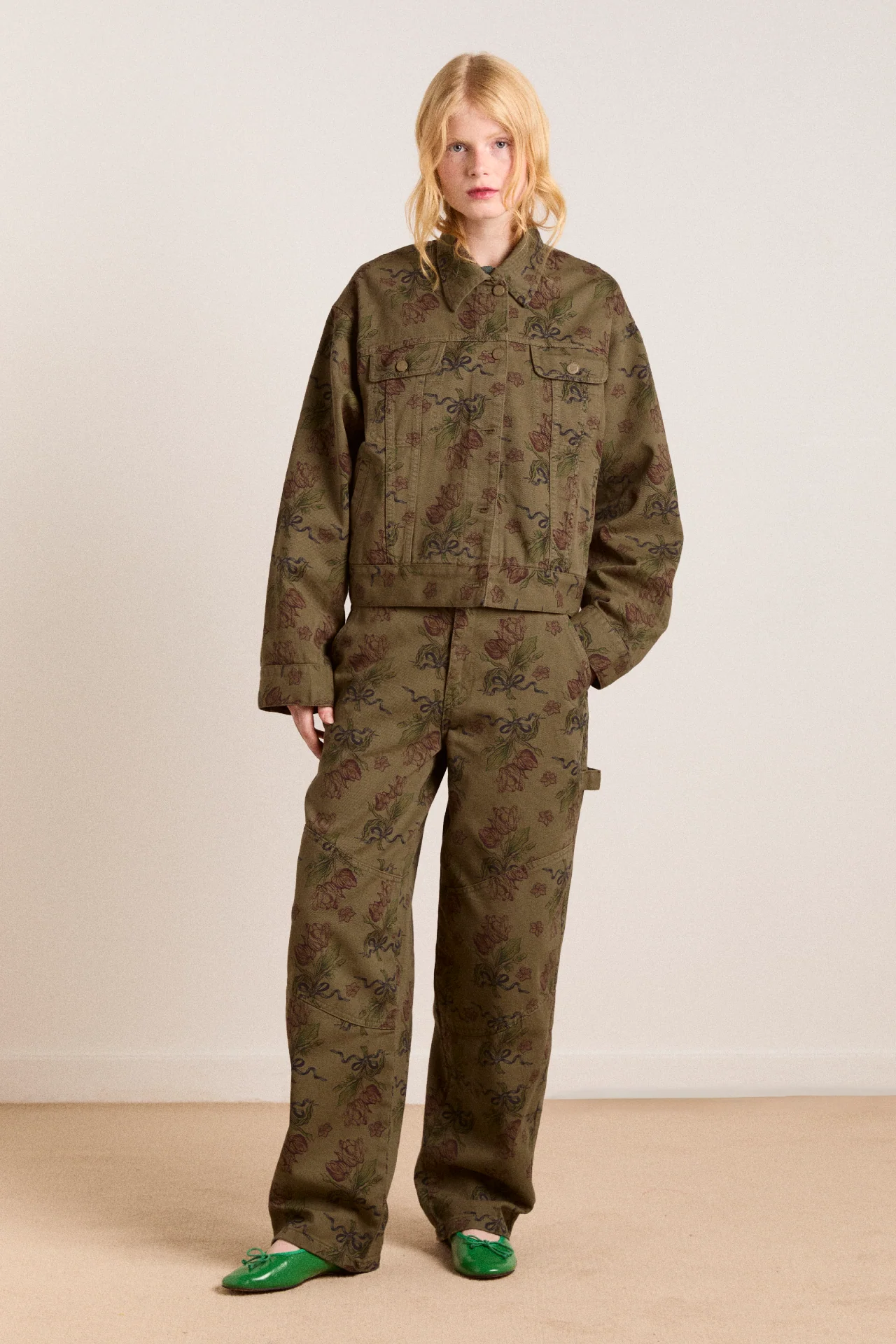 drew jeans - overdye tulip khaki