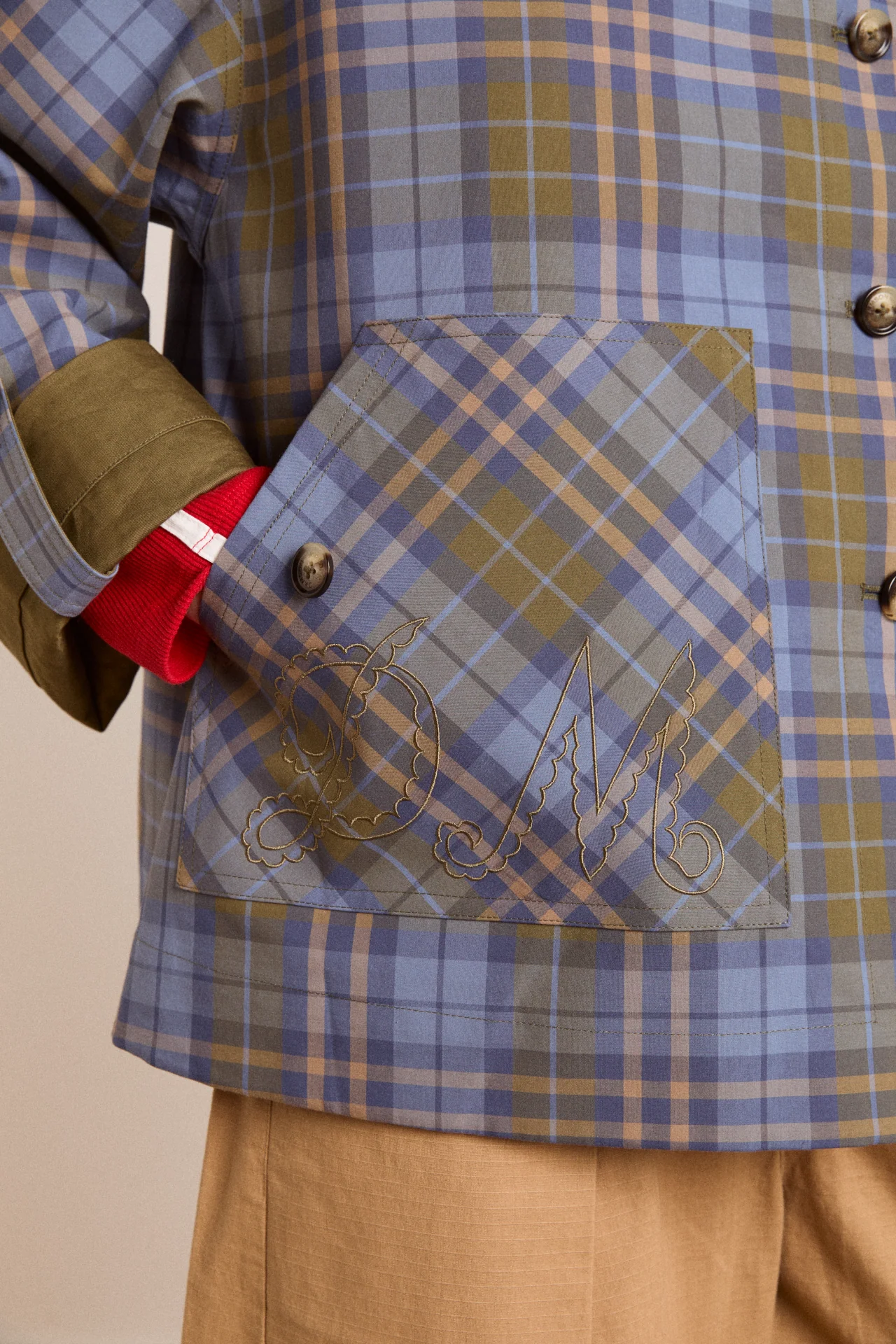 pre-order reversible jerry crop trench coat - olive