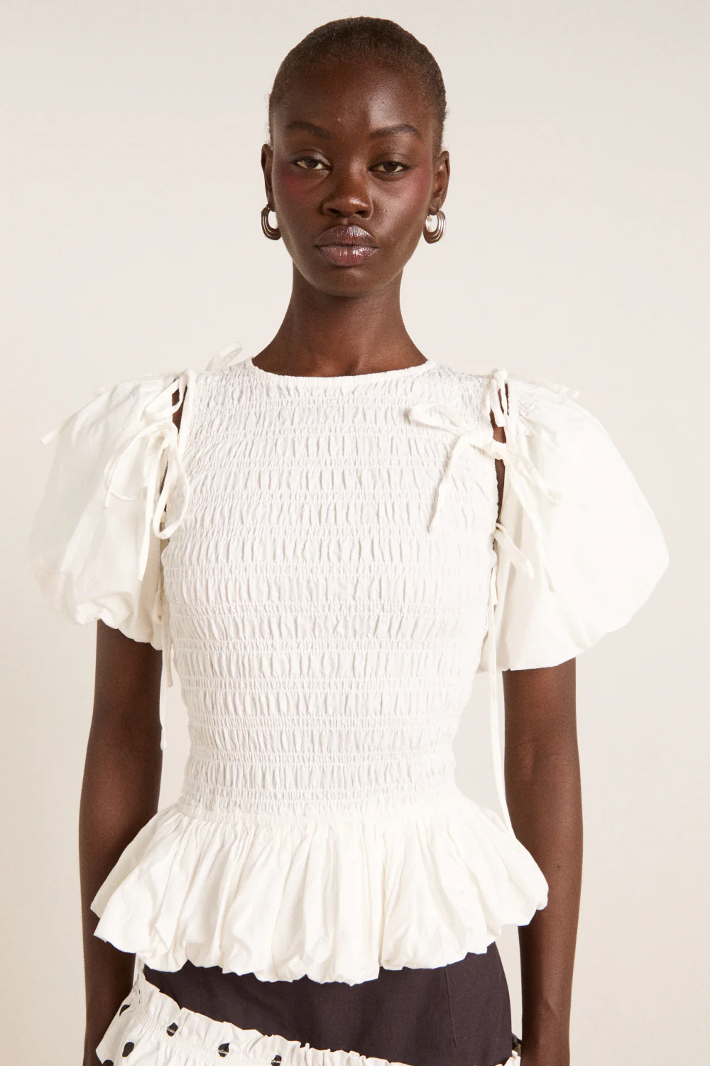 becca multi-way blouse - white