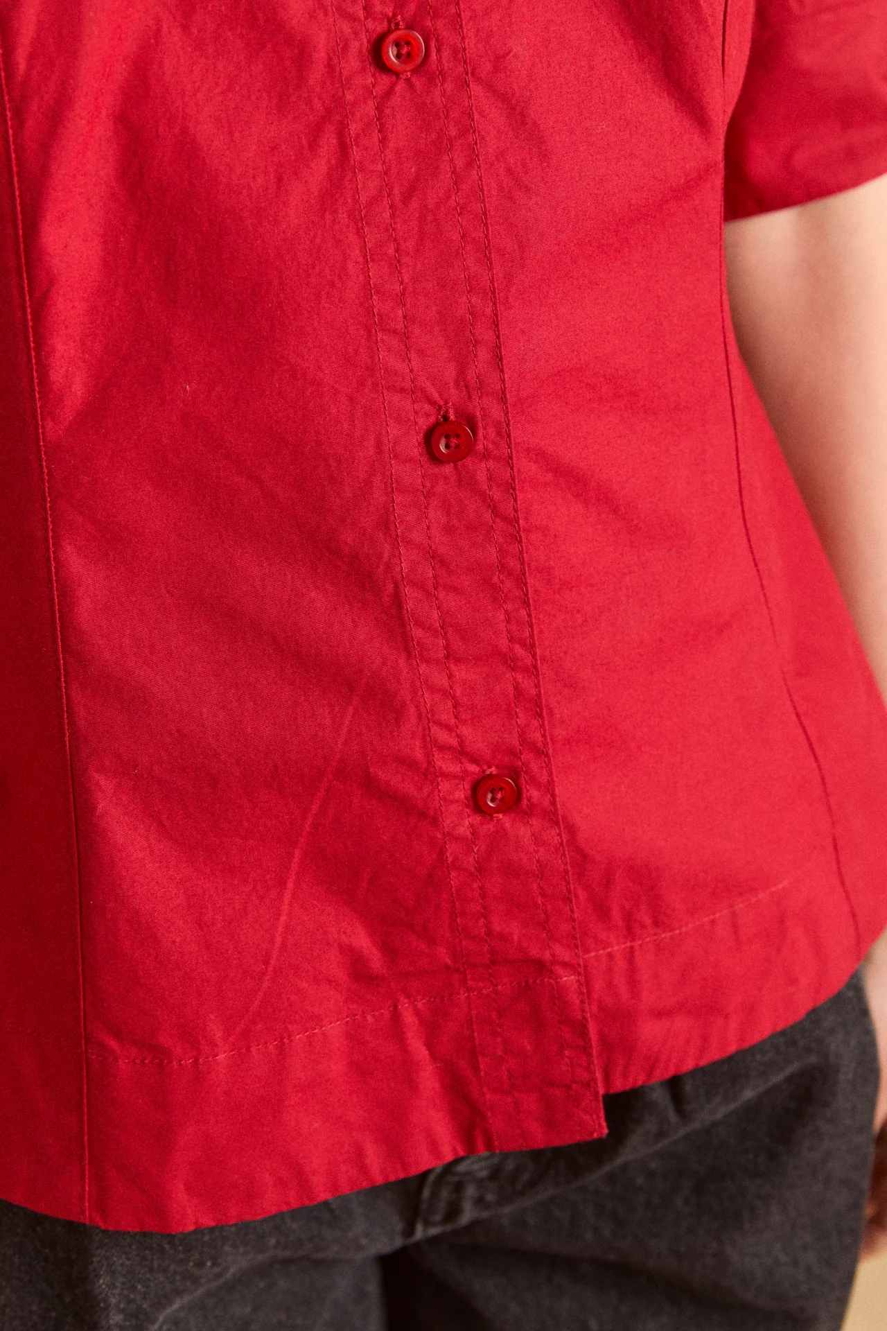 keisha blouse - cherry red