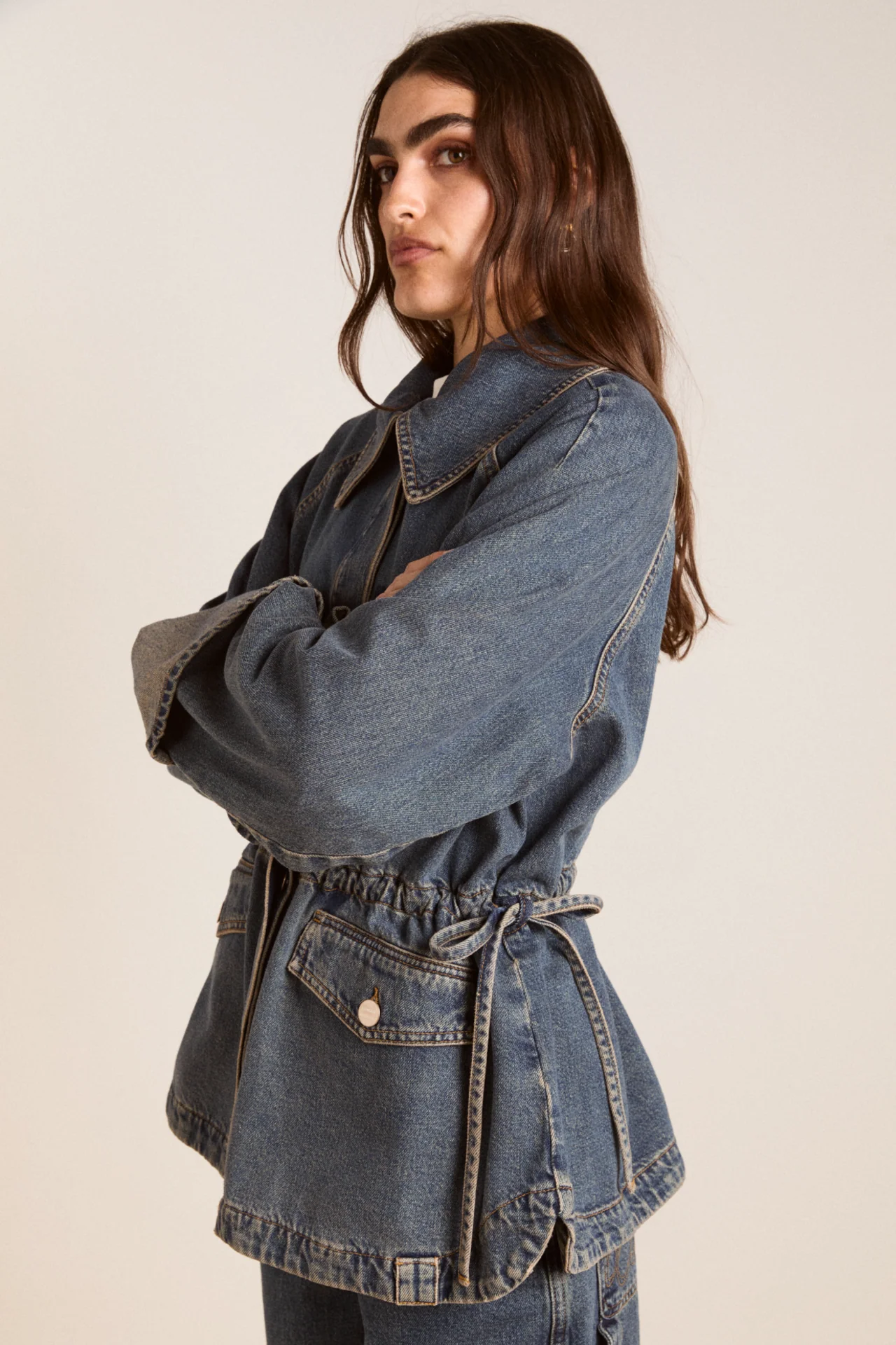 emilie workwear jacket - vintage wash