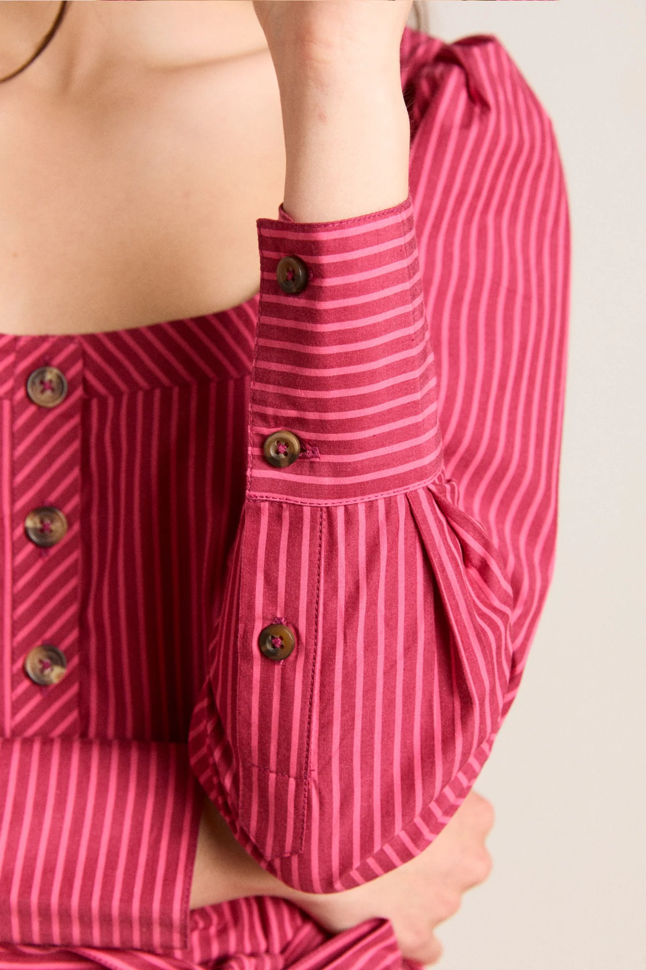 clare blouse - berry business