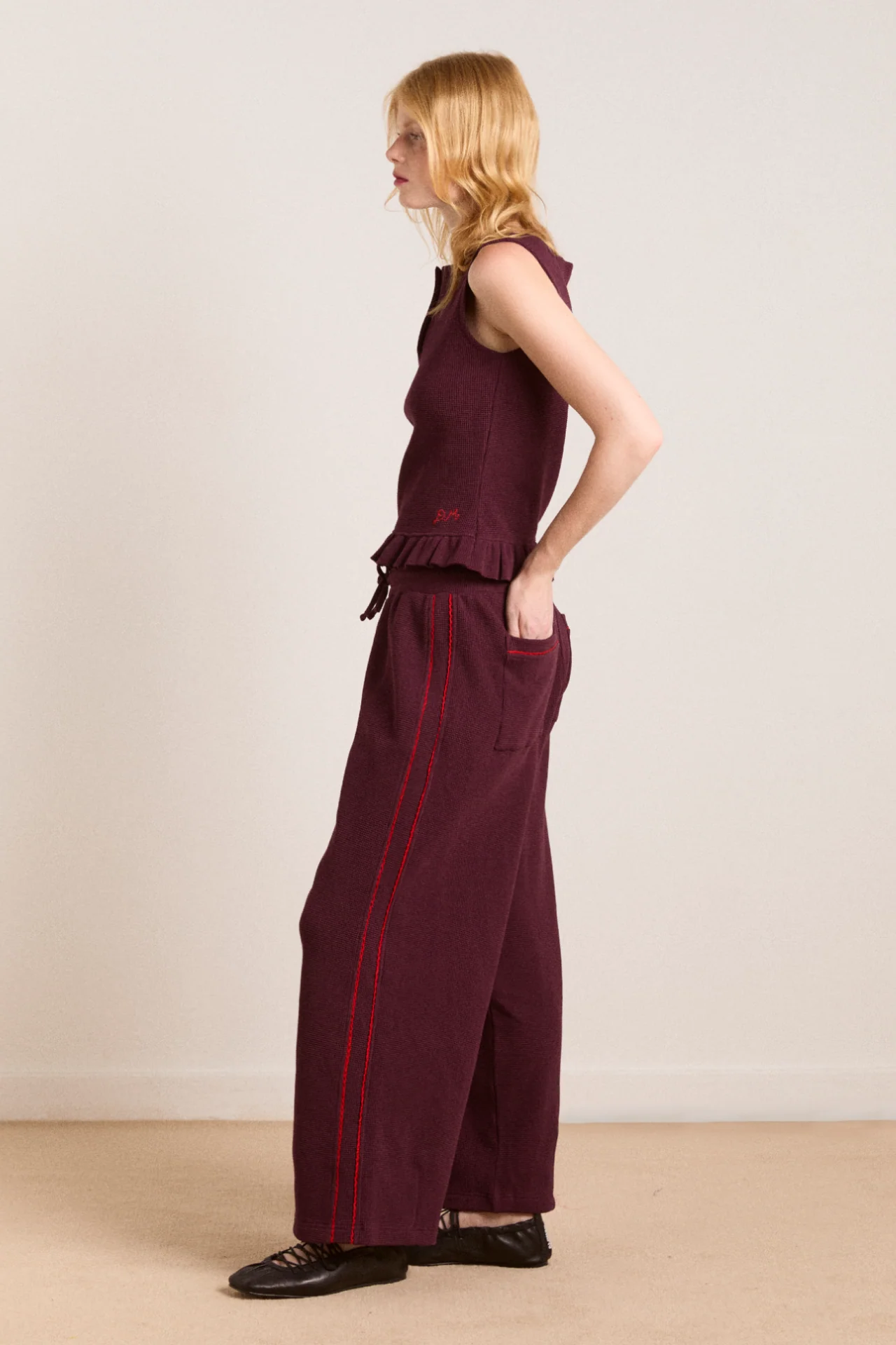 hattie waffle cami - burg