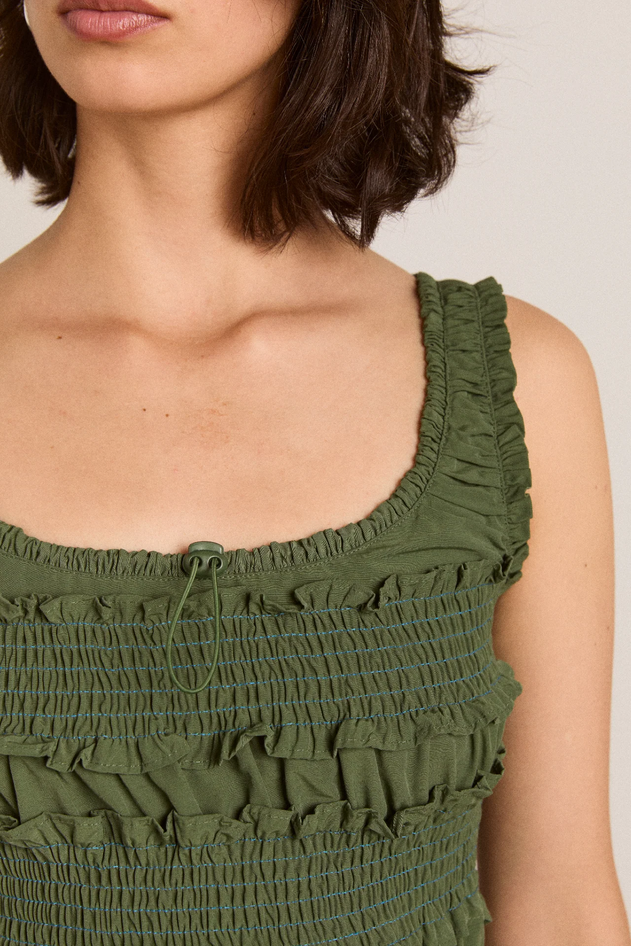 cynthia midi dress olive