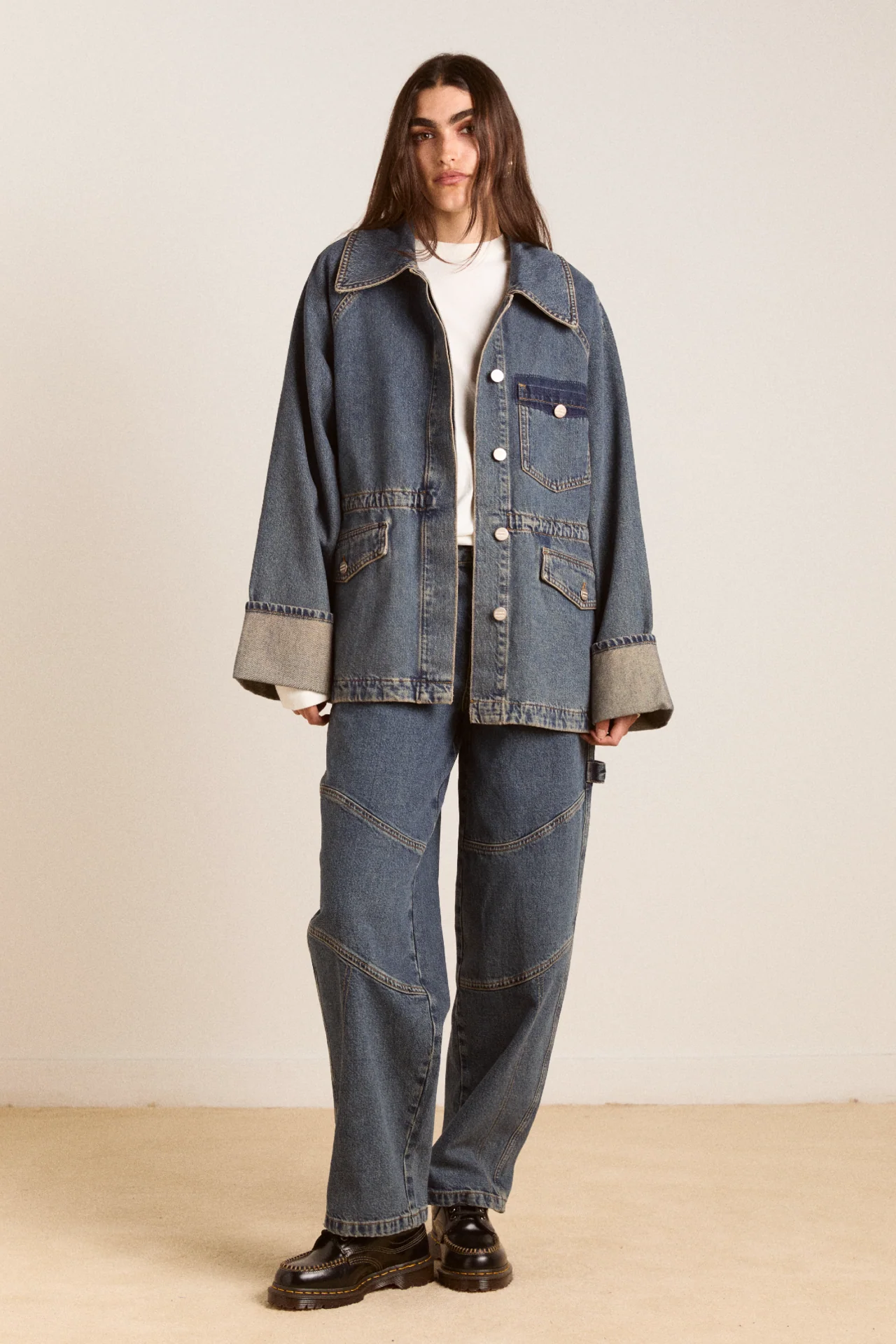 emilie workwear jacket - vintage wash