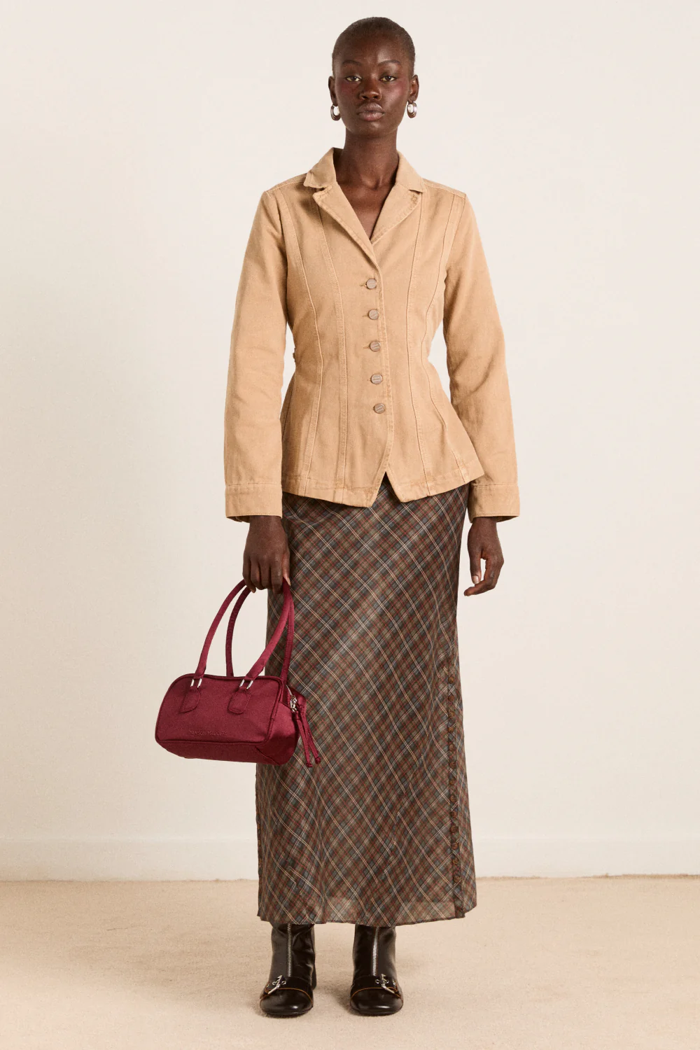 francie blazer - tan