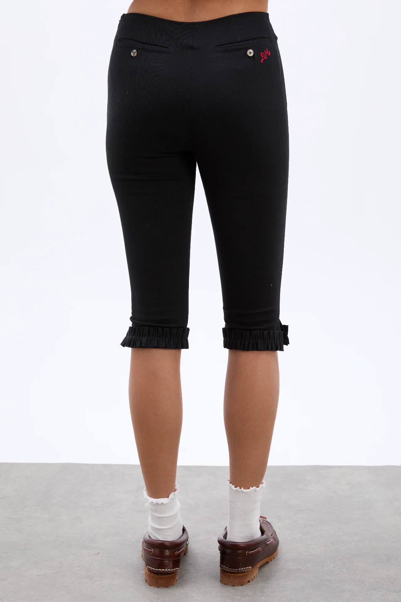 anisa capri pants - black