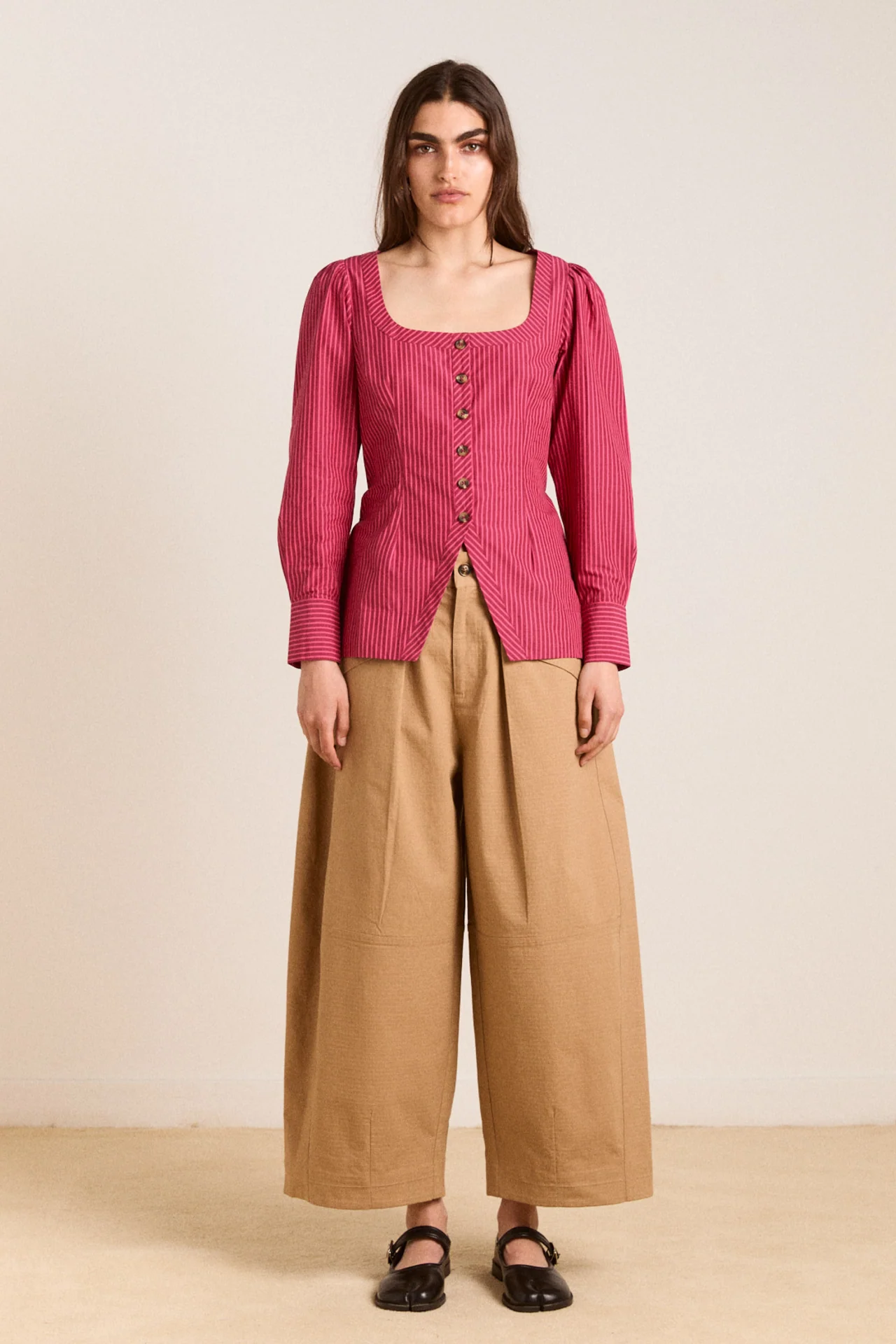 clare blouse - berry business