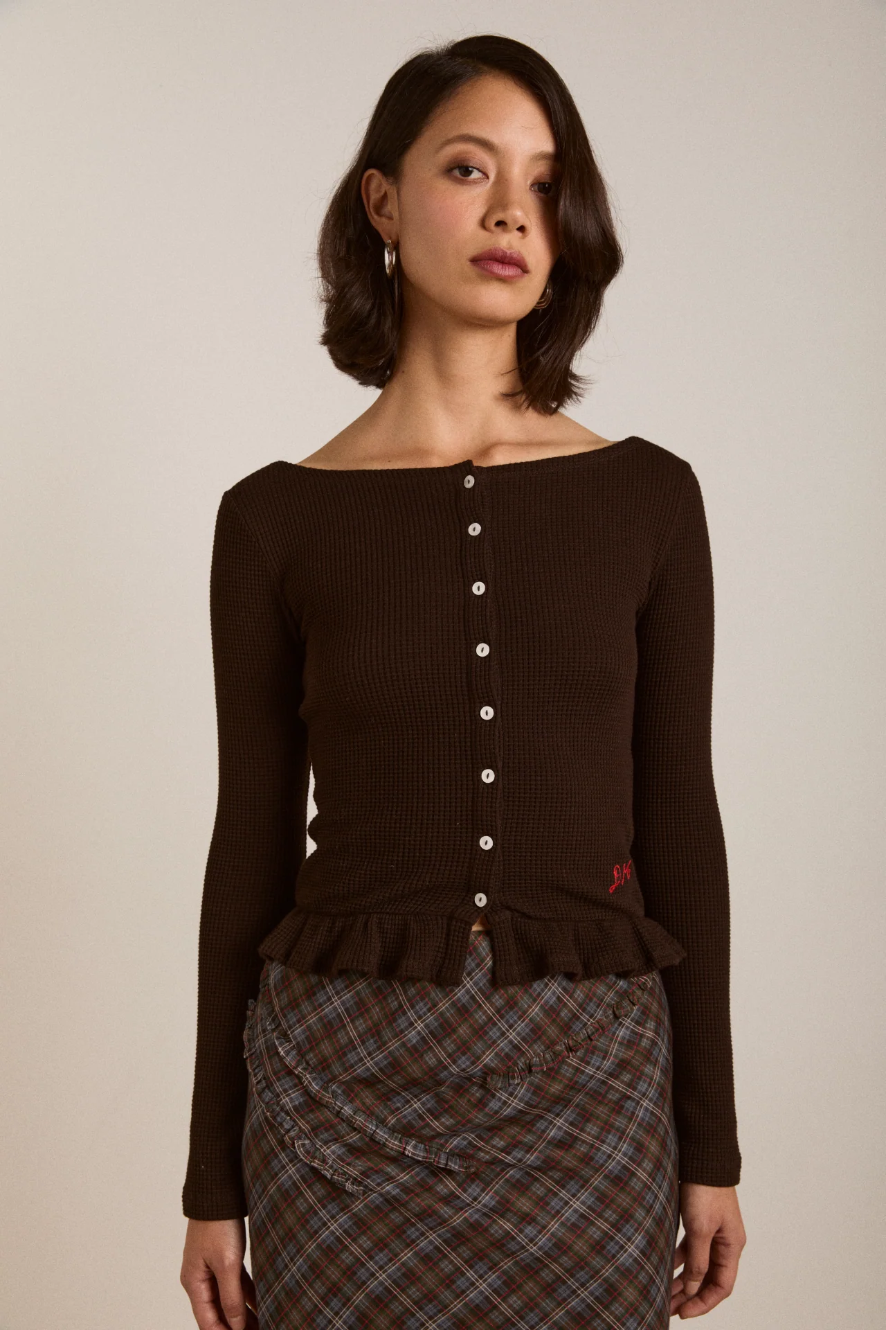 marjorie waffle top