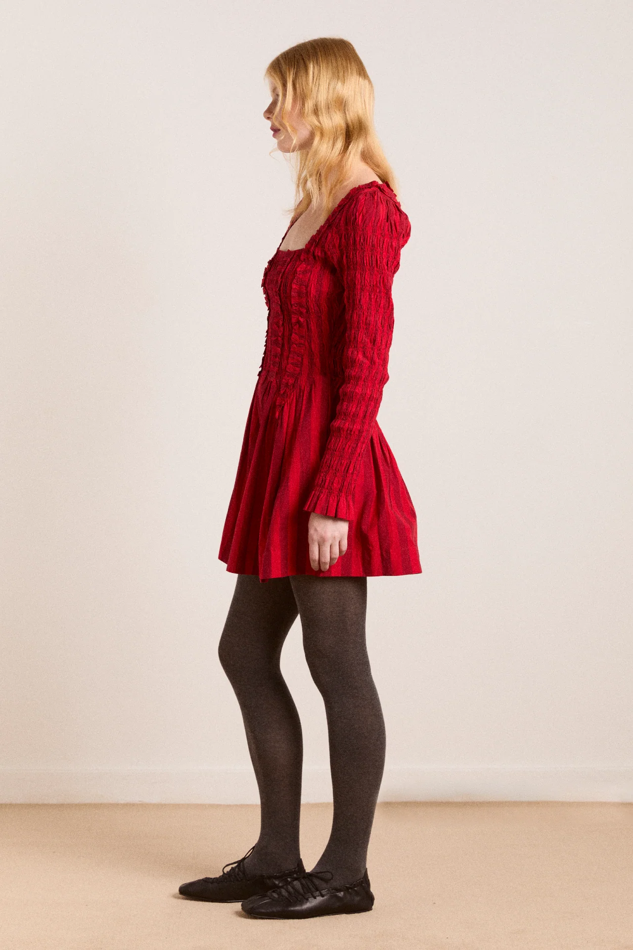 raphaela mini dress - red stripe