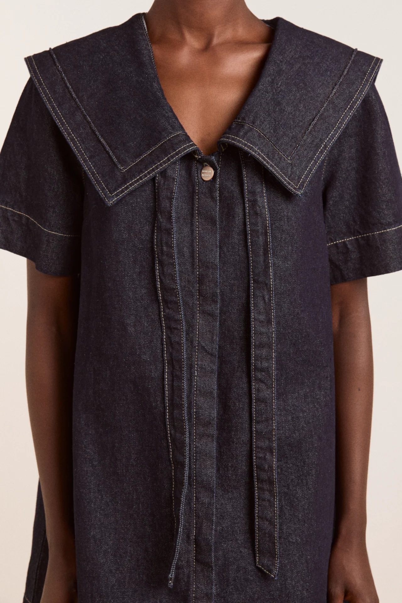 goldie dress - denim indigo