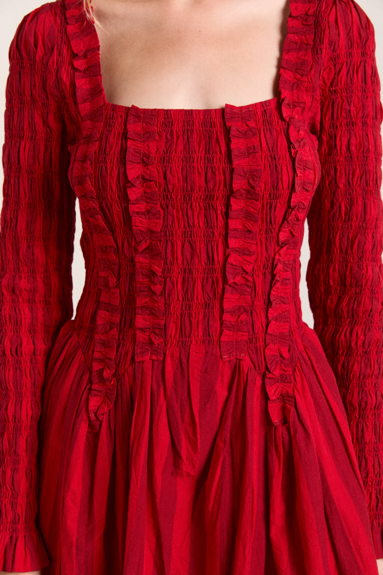 raphaela mini dress - red stripe