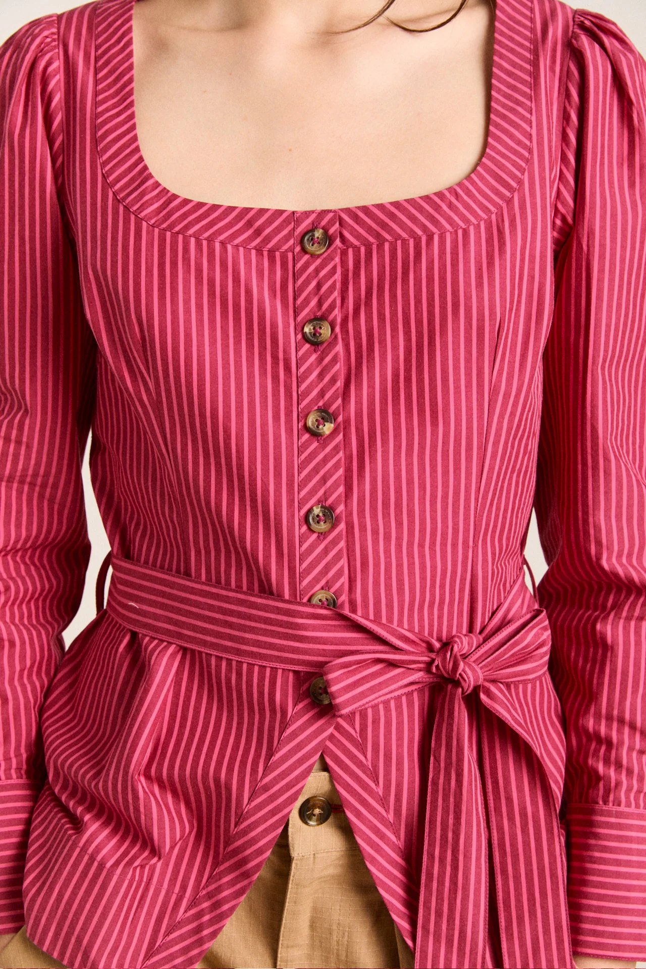 clare blouse - berry business