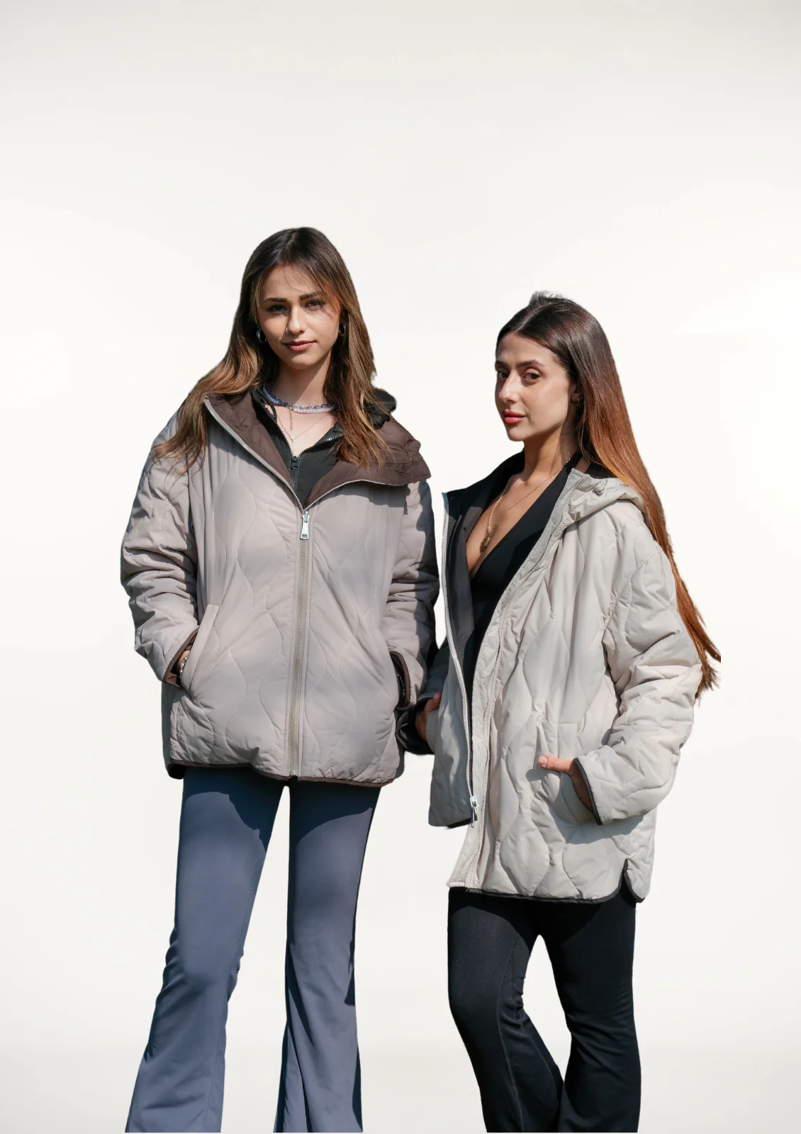 Women's Packable Quilted Water - Repellent Hooded Pullover