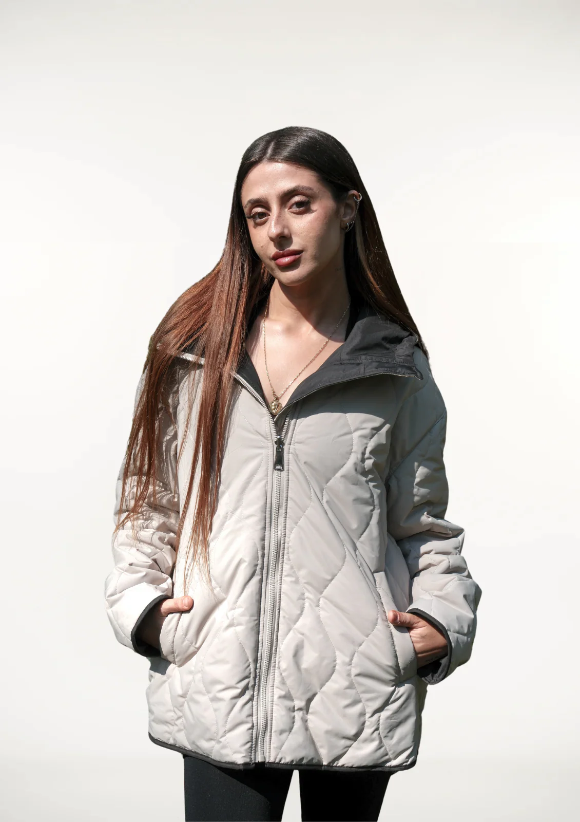 Women's Lightweight Quilted Water - Repellent Coat