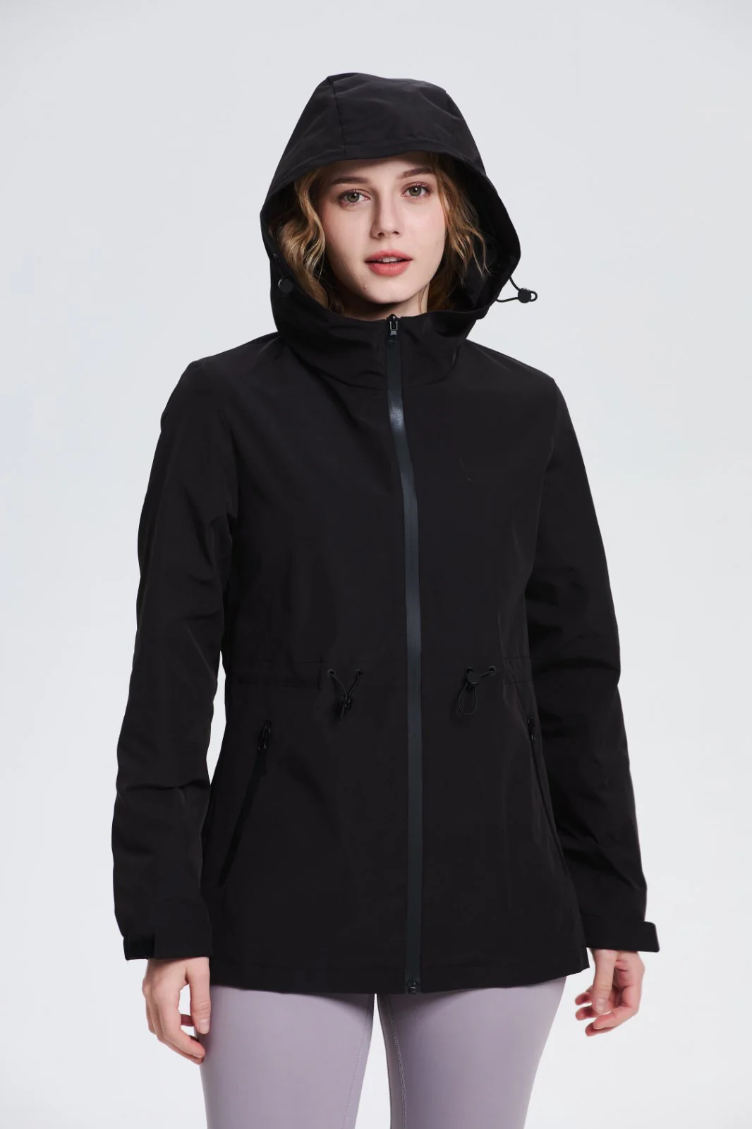 Women's Lightweight Water-repellent Raincoat Jacket