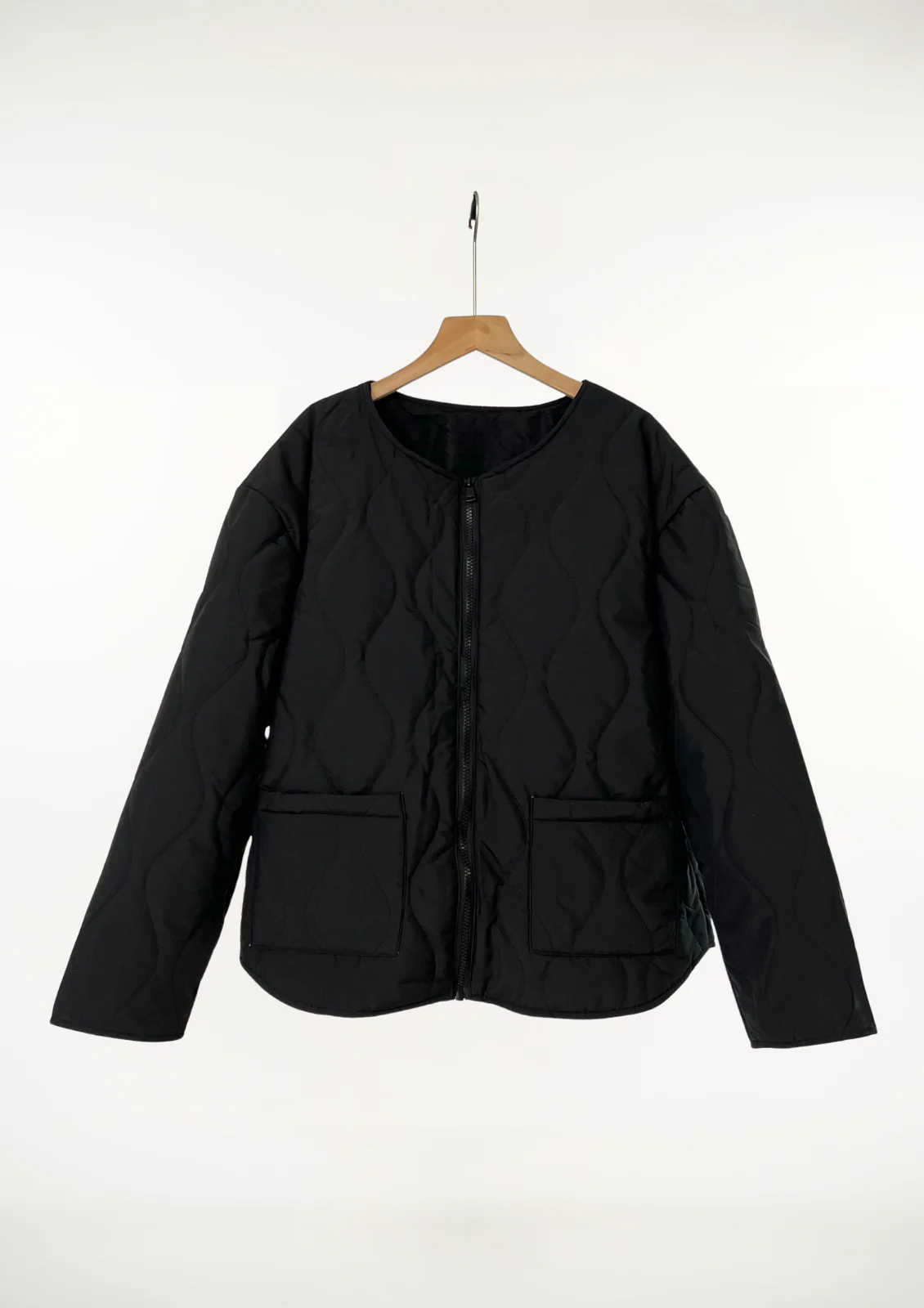 PUFFIT Women's Thin Round Neck Quilted Jacket