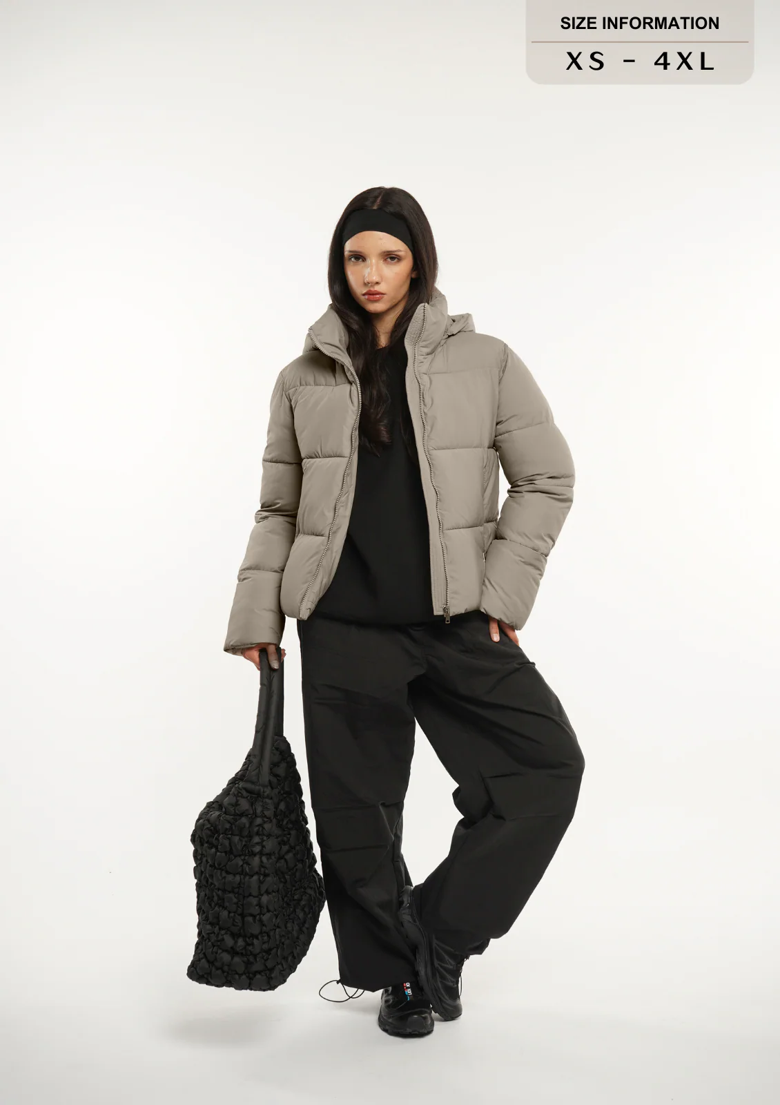 Detachable Hood Puffer Jacket