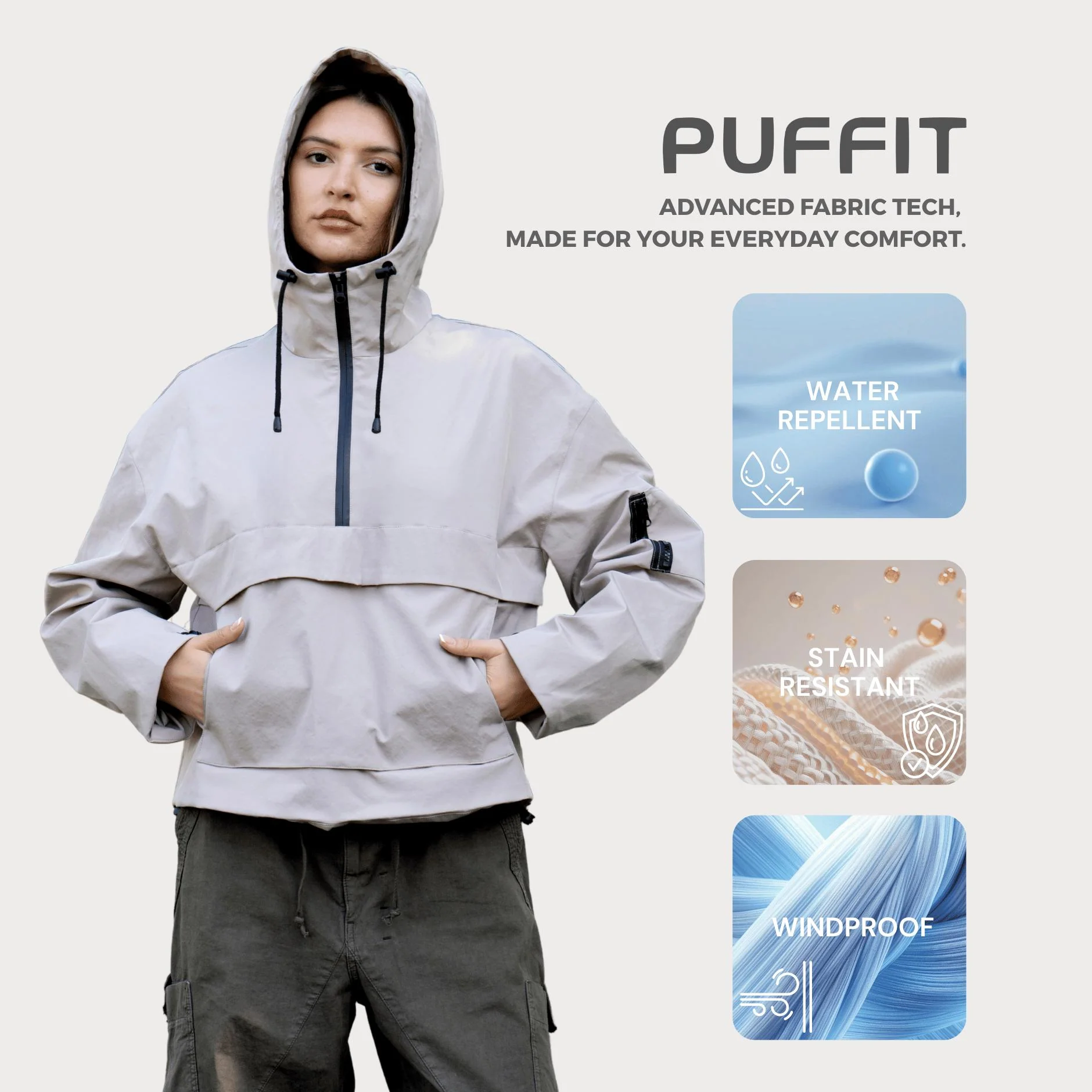 Summer Hoodie Raincoat Jacket