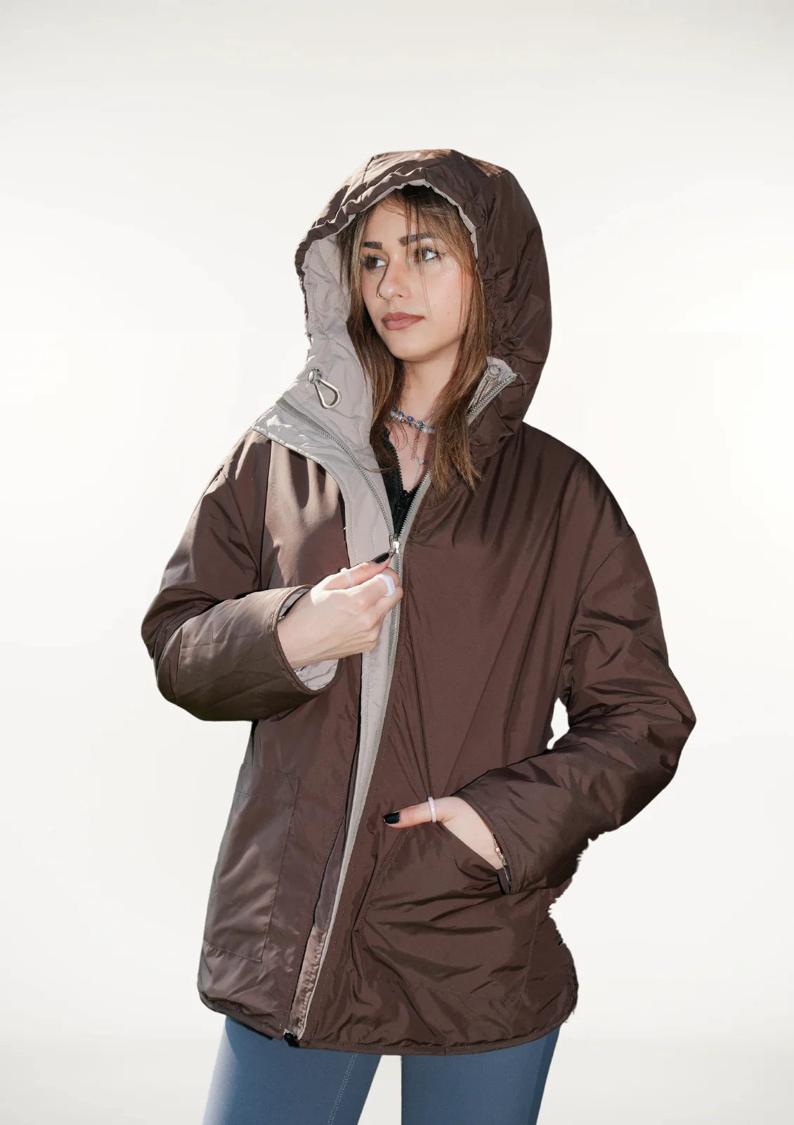 Women's Lightweight Quilted Water - Repellent Coat