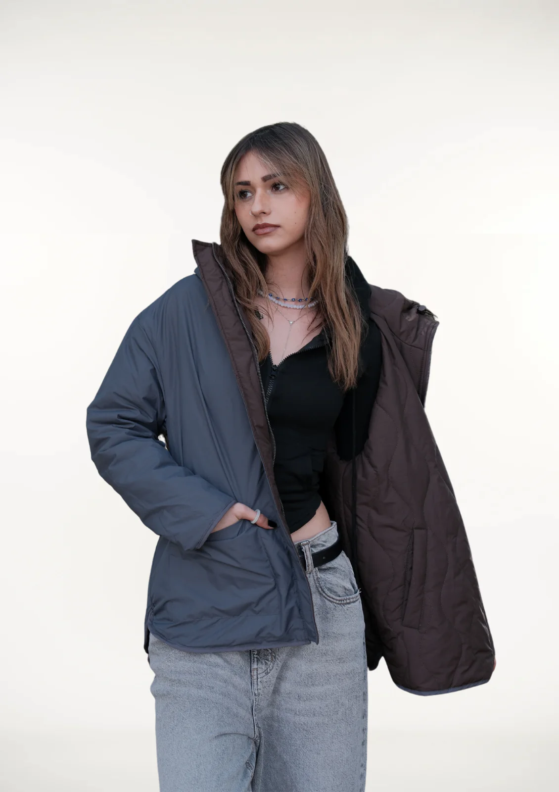Women's Lightweight Quilted Water - Repellent Coat