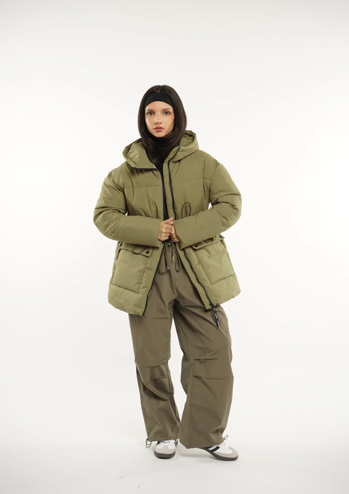 Hooded Puffer Jacket Splashproof