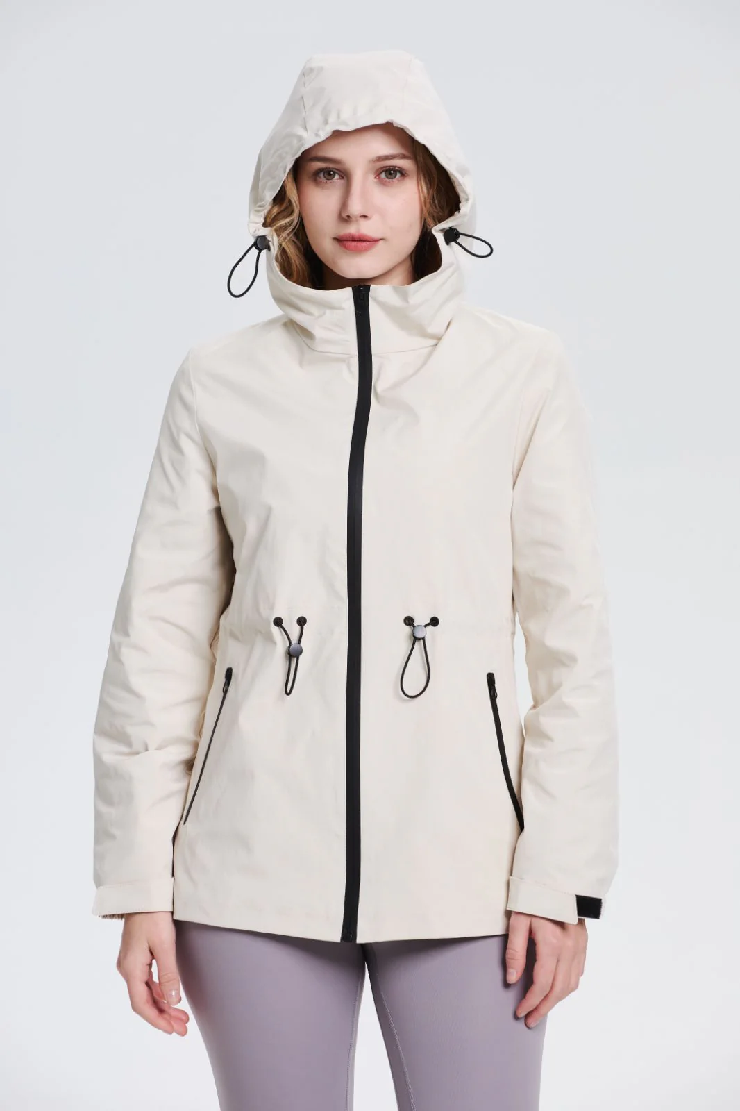Women's Lightweight Water-repellent Raincoat Jacket