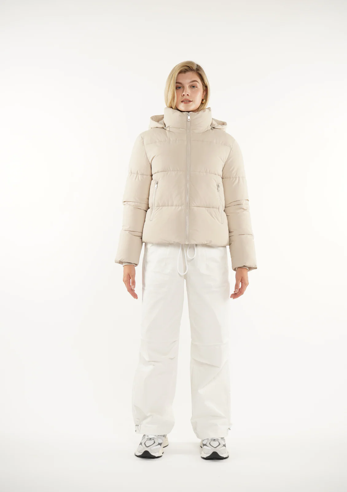 Detachable Hood Puffer Jacket