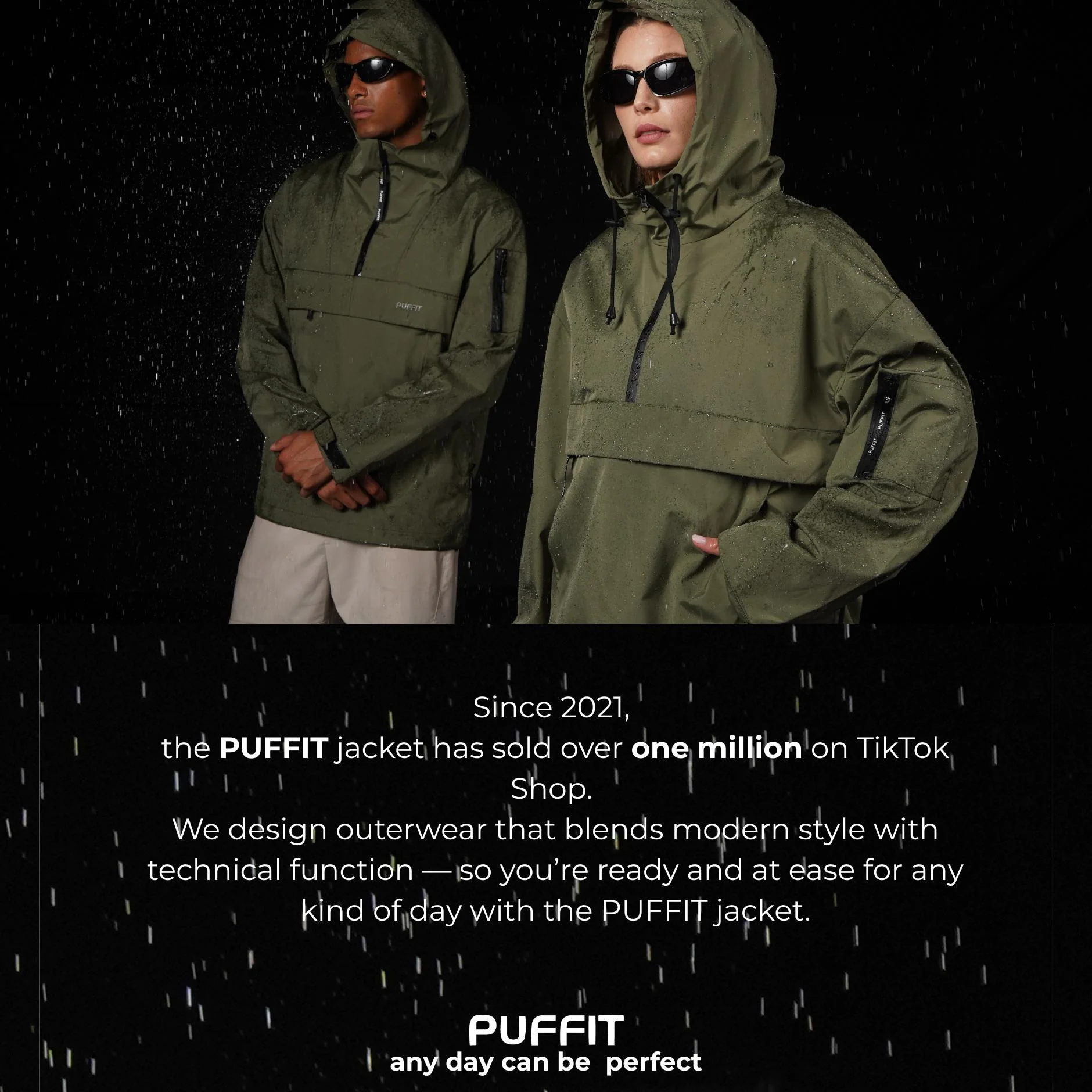 All-Weather Men's Raincoat with Multi-Pocket Design