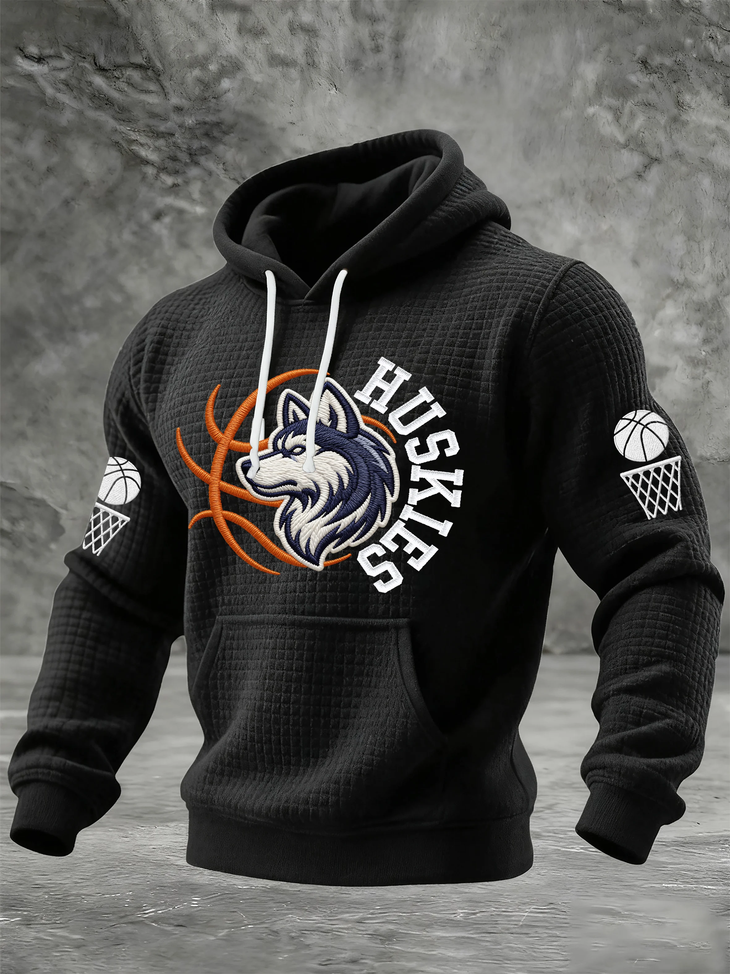 Men's Basketball Print Hoodie