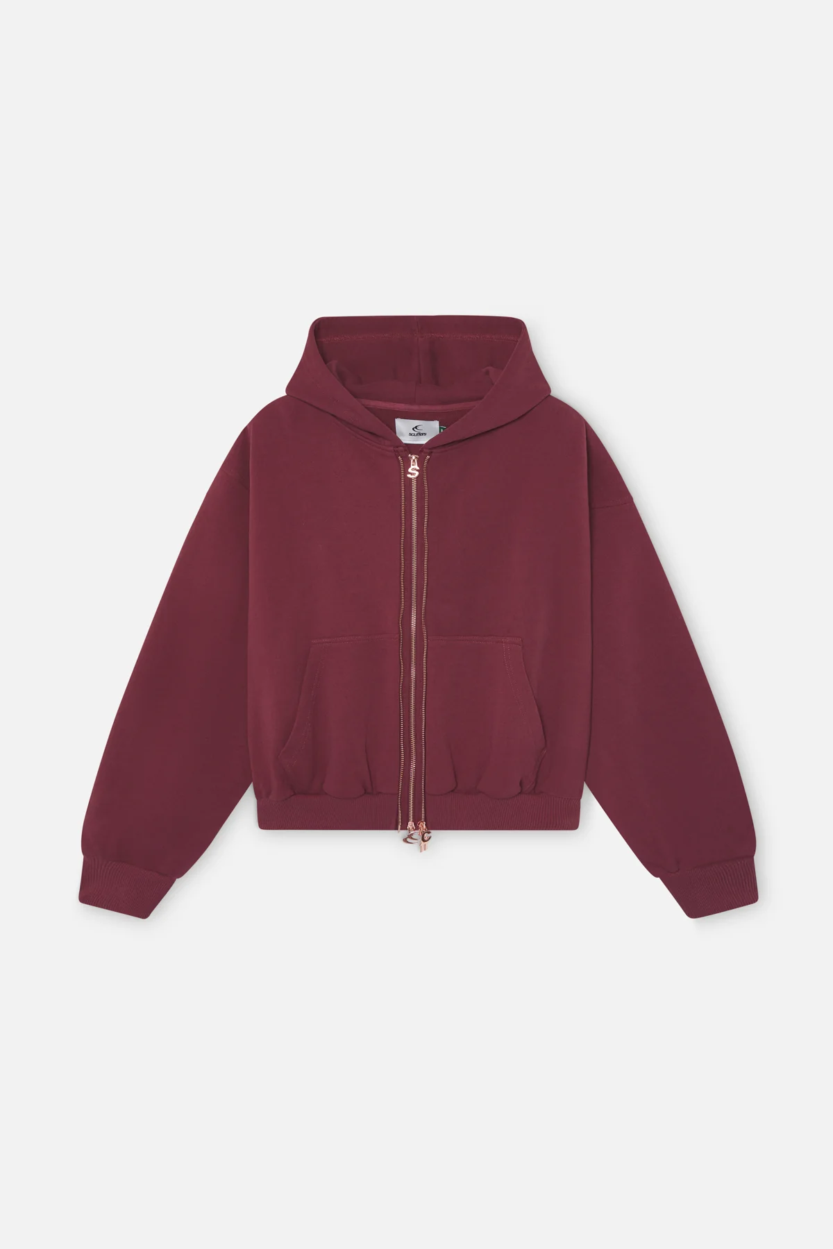 Steel Burgundy Zipper