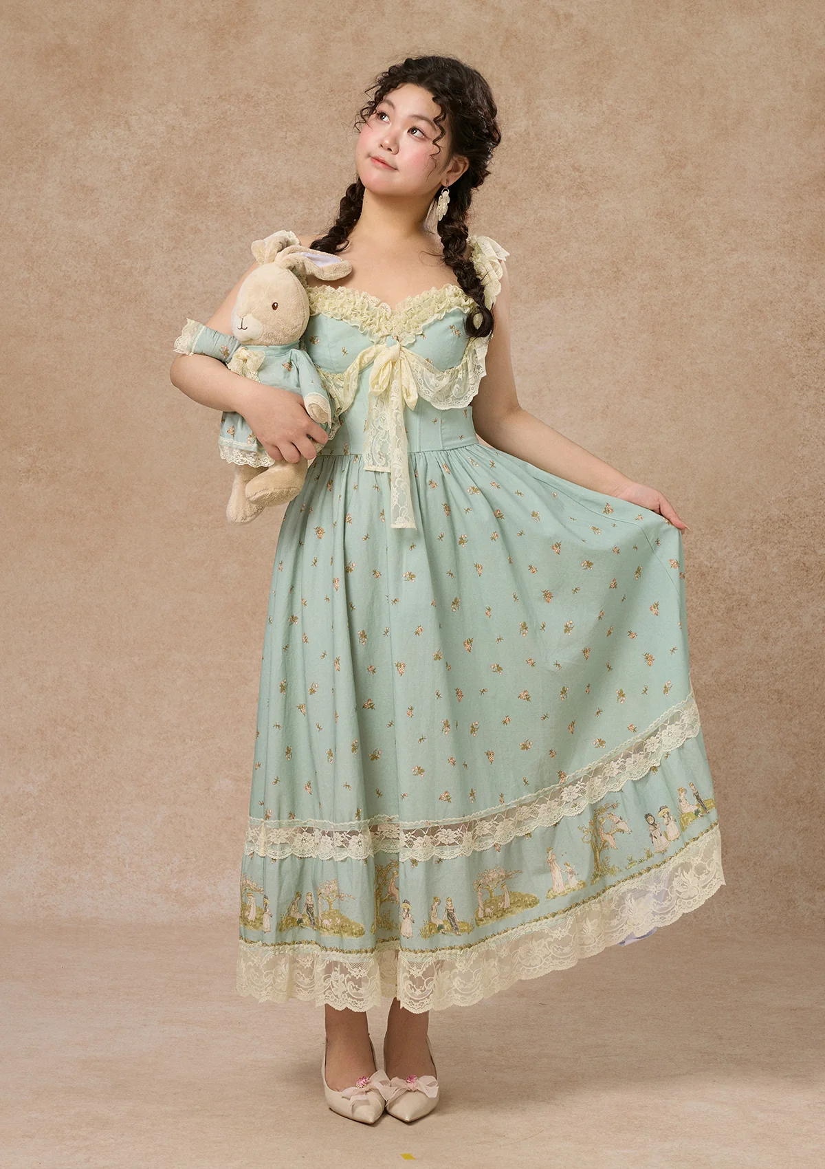 Curve&Plus Woodland Fairy Corset Dress (sleeveless)