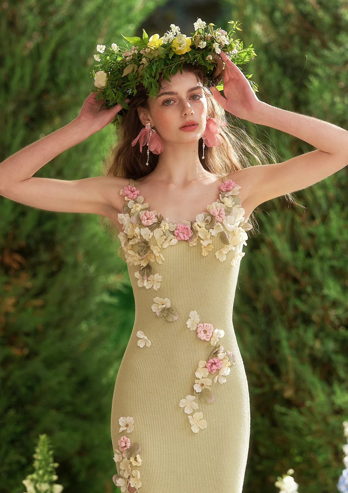 Green Chanson Knit Dress