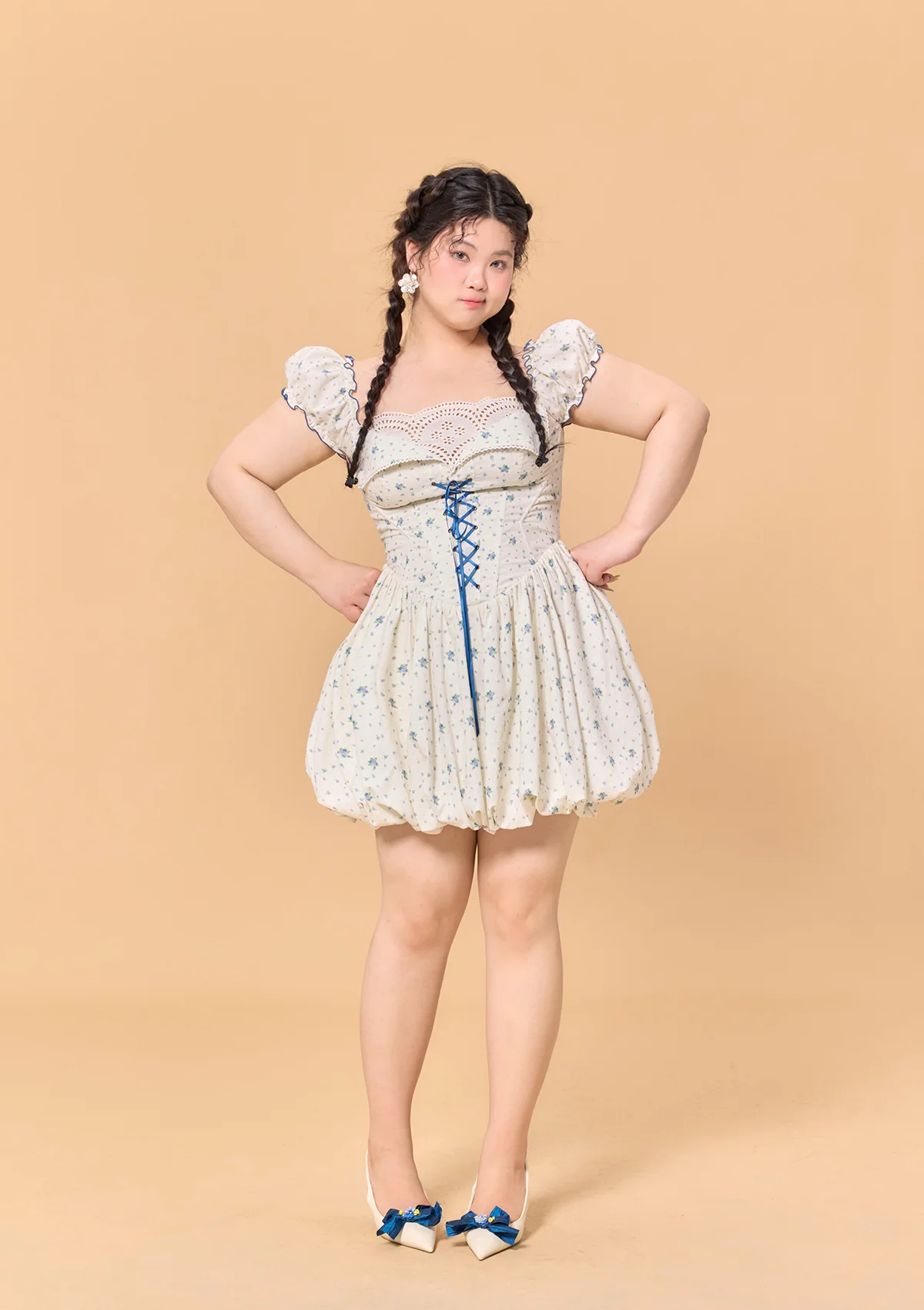 Curve & Plus Blueberry Jam Jar Dress