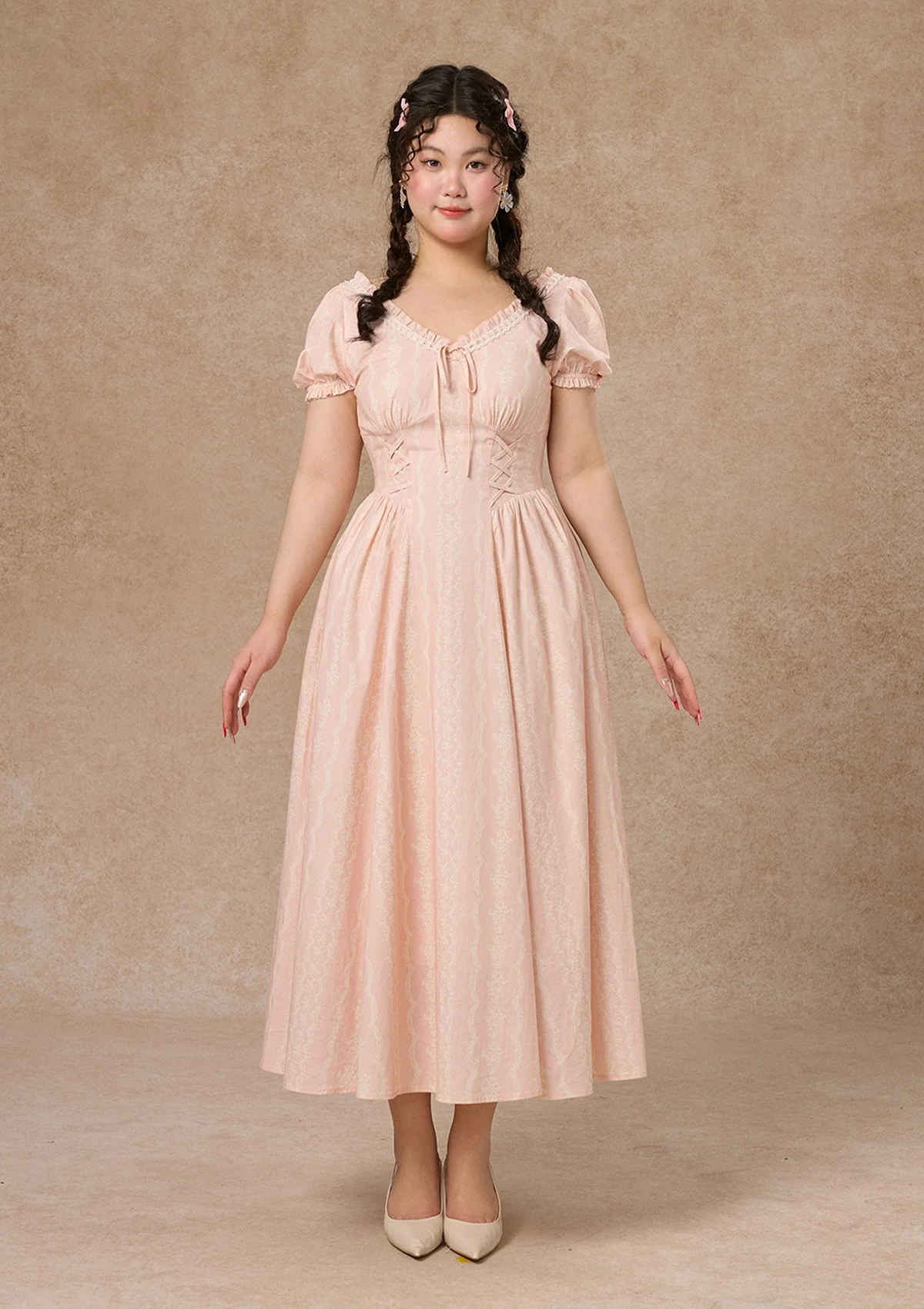 Curve&Plus Juicy Peache Corset Dress