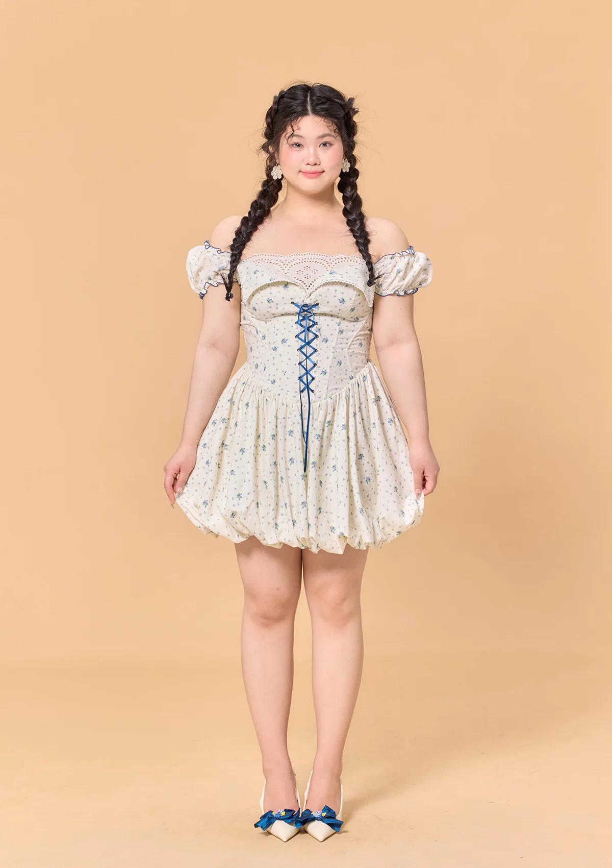 Curve & Plus Blueberry Jam Jar Dress