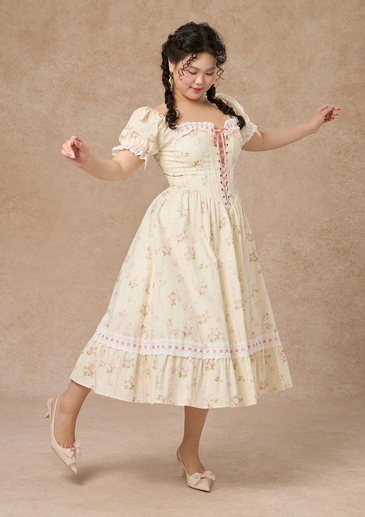 Curve & Plus Kapok Diary Corset Dress