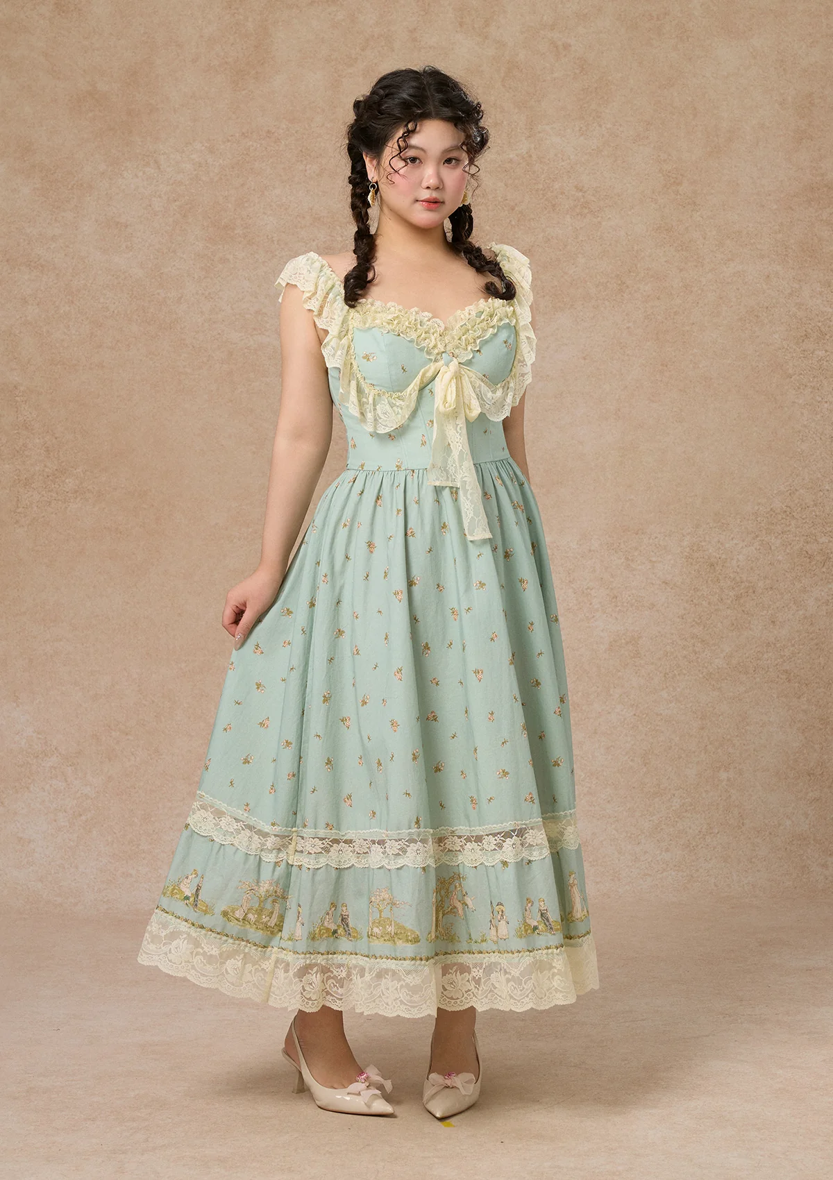 Curve&Plus Woodland Fairy Corset Dress (sleeveless)